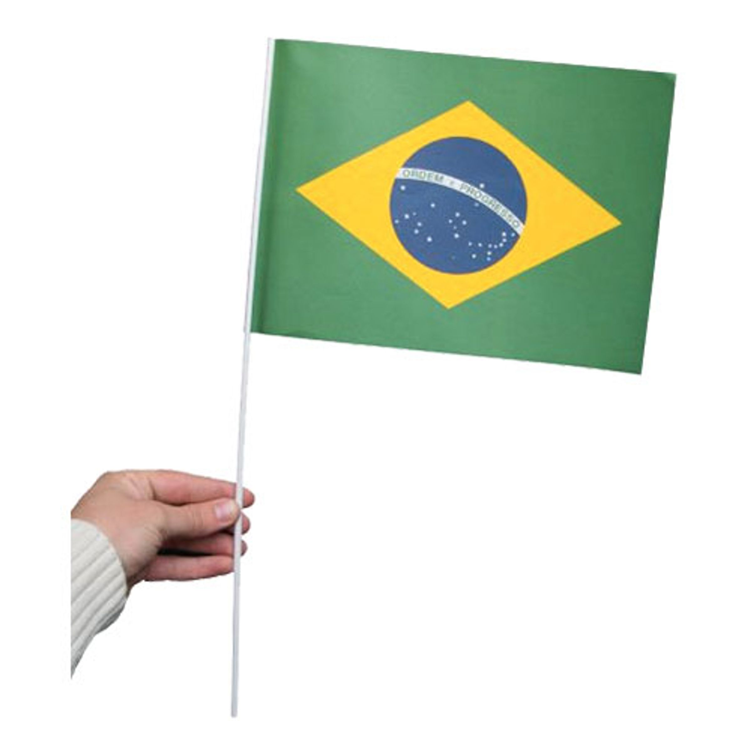 Pappersflagga Brasilien - 1-pack