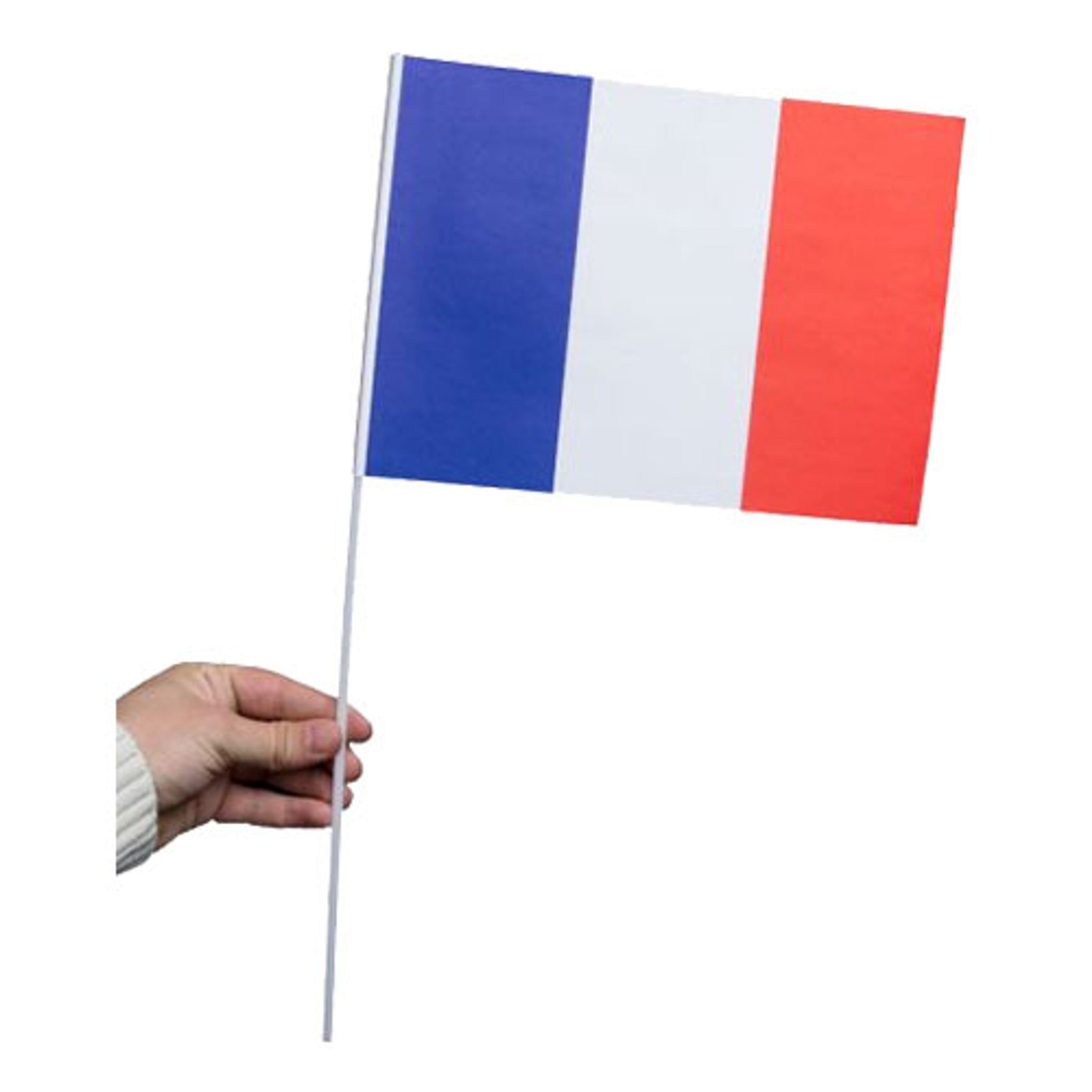 Läs mer om Pappersflagga Frankrike - 1-pack