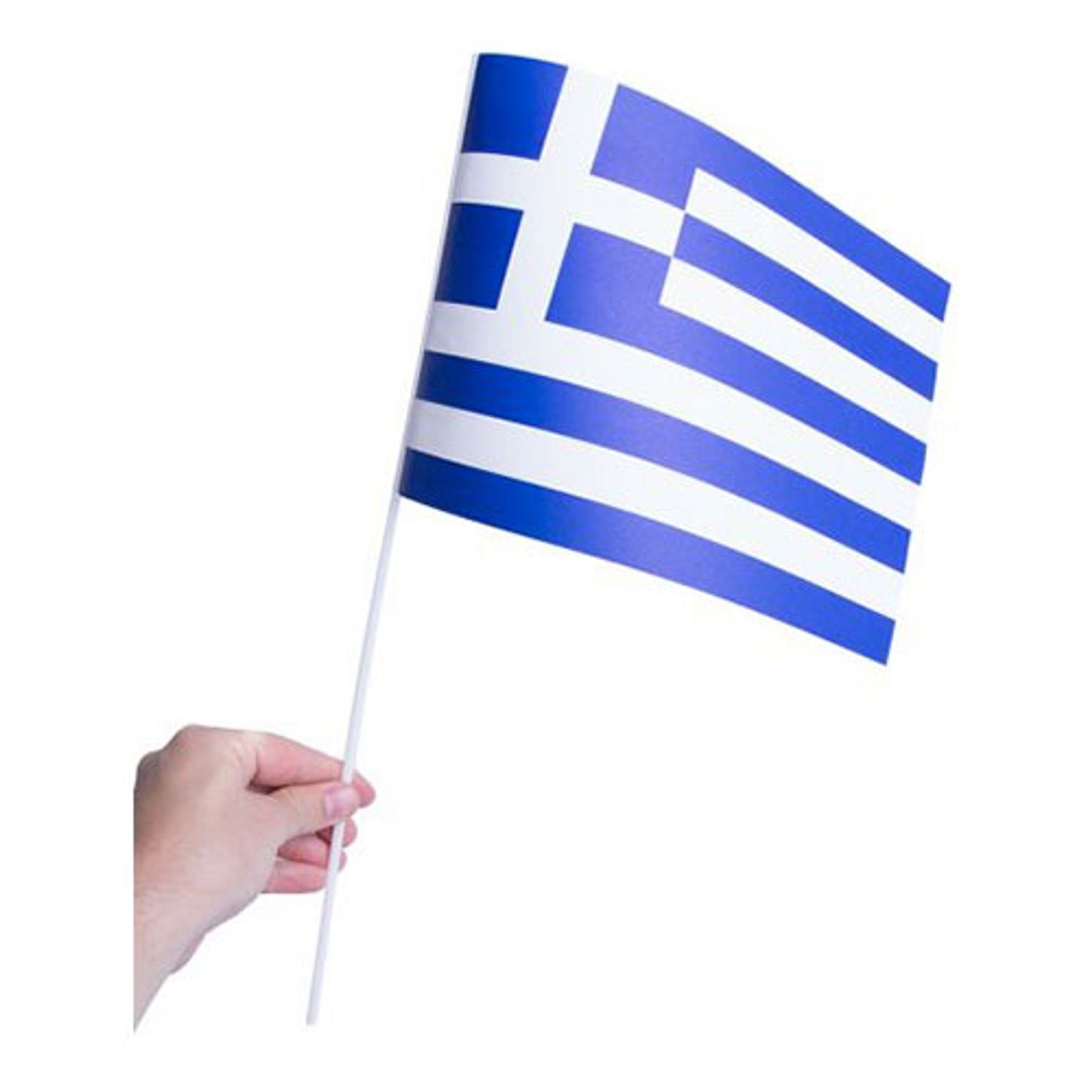 Läs mer om Pappersflagga Grekland - 1-pack