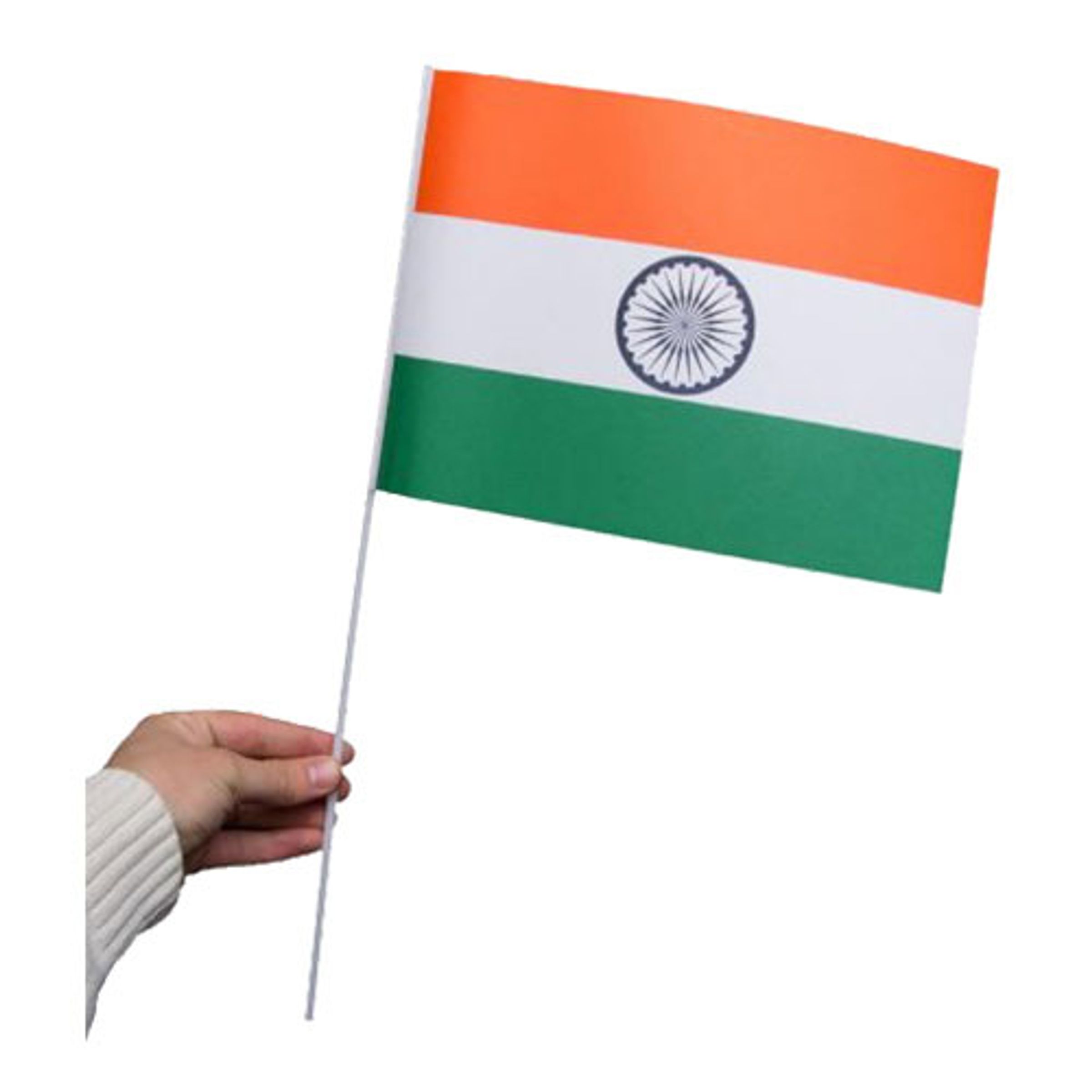 Läs mer om Pappersflagga Indien - 1-pack