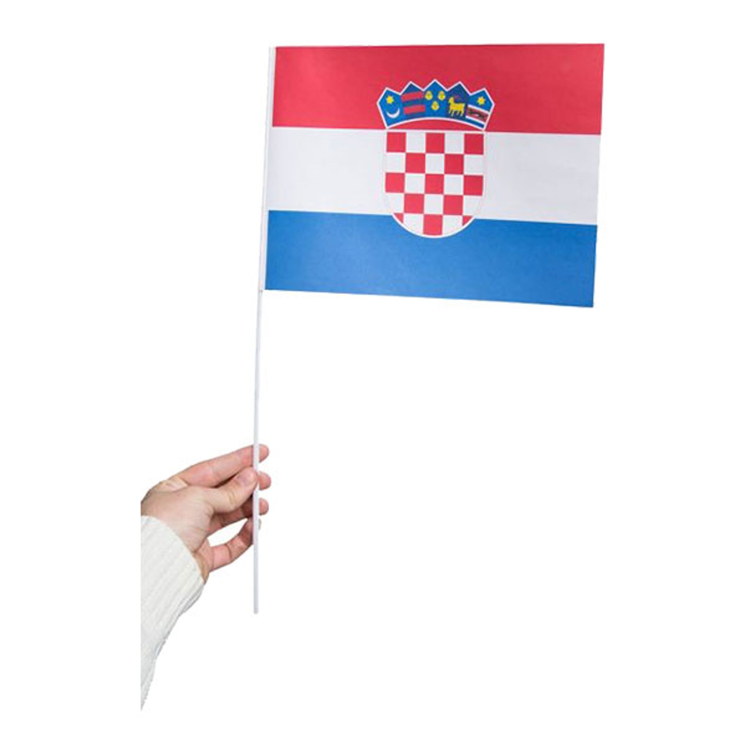 Pappersflagga Kroatien - 1-pack