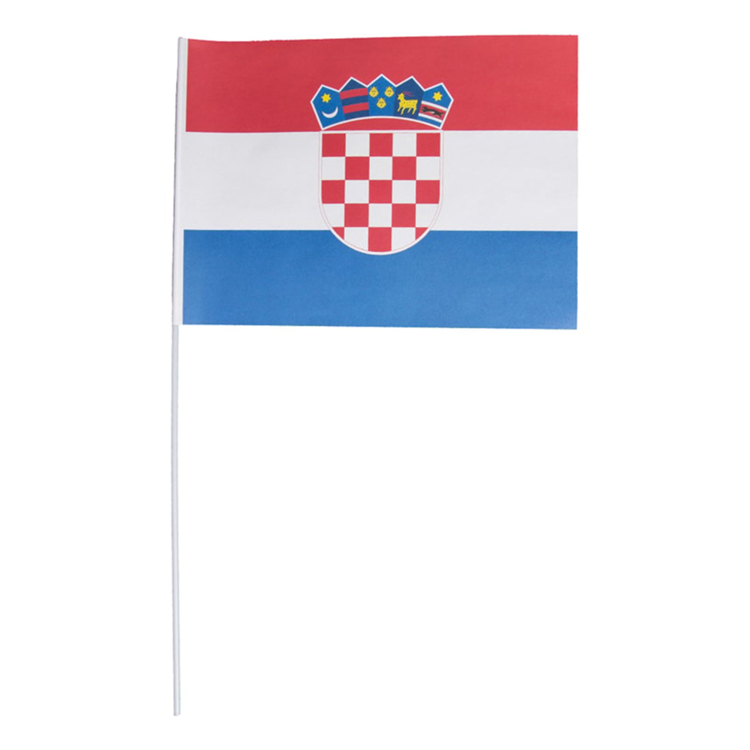 Pappersflagga Kroatien - 1-pack