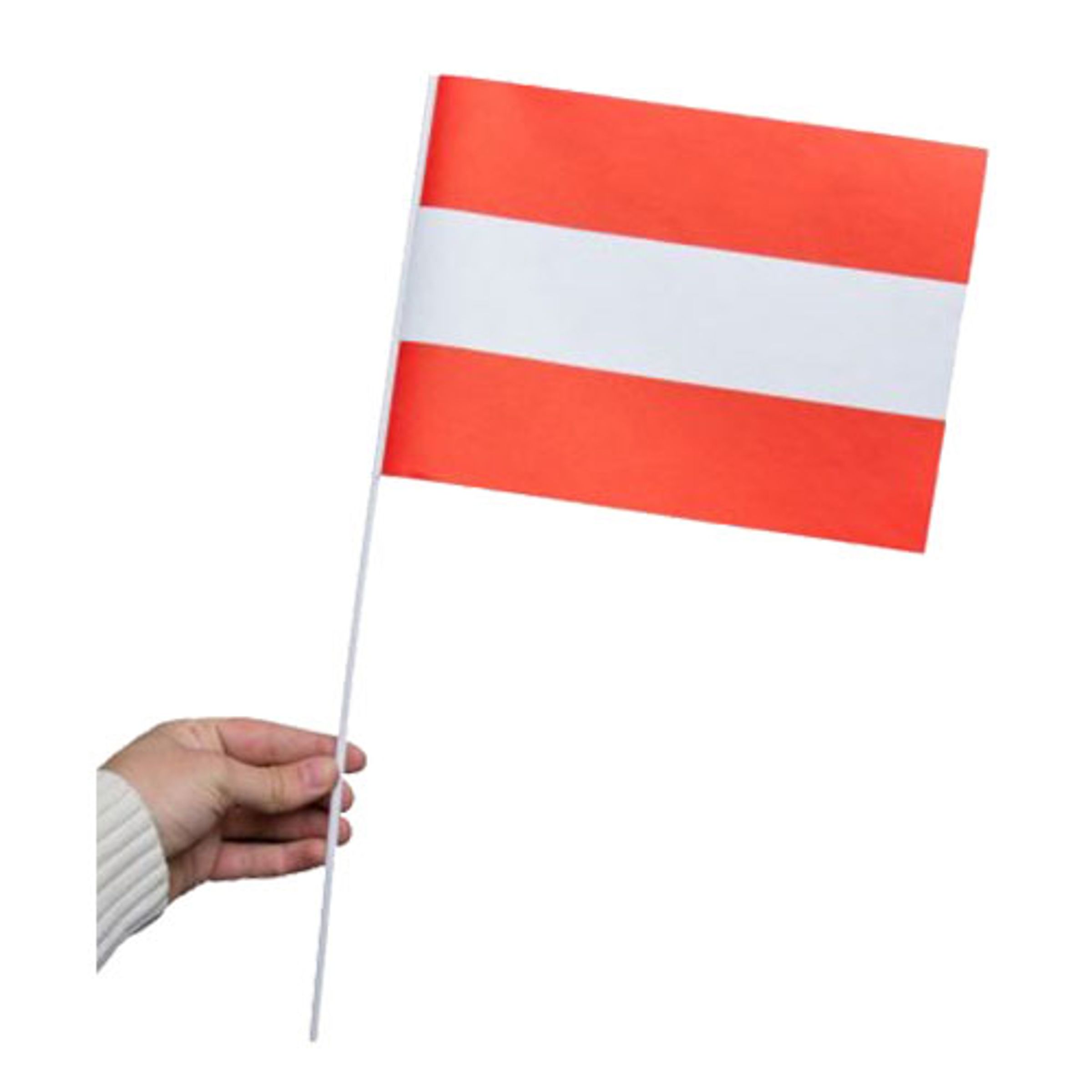 Läs mer om Pappersflagga Österrike - 1-pack