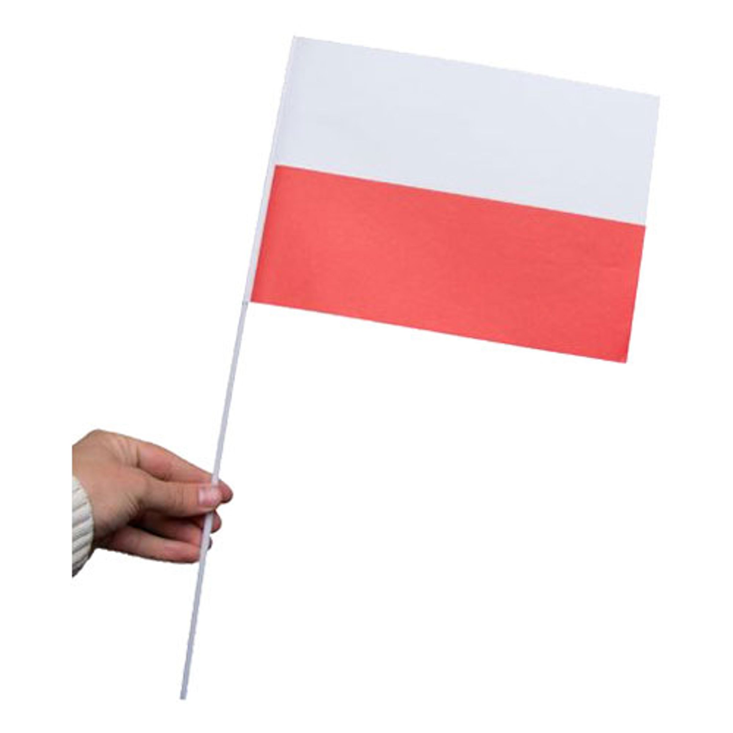 Läs mer om Pappersflagga Polen - 1-pack