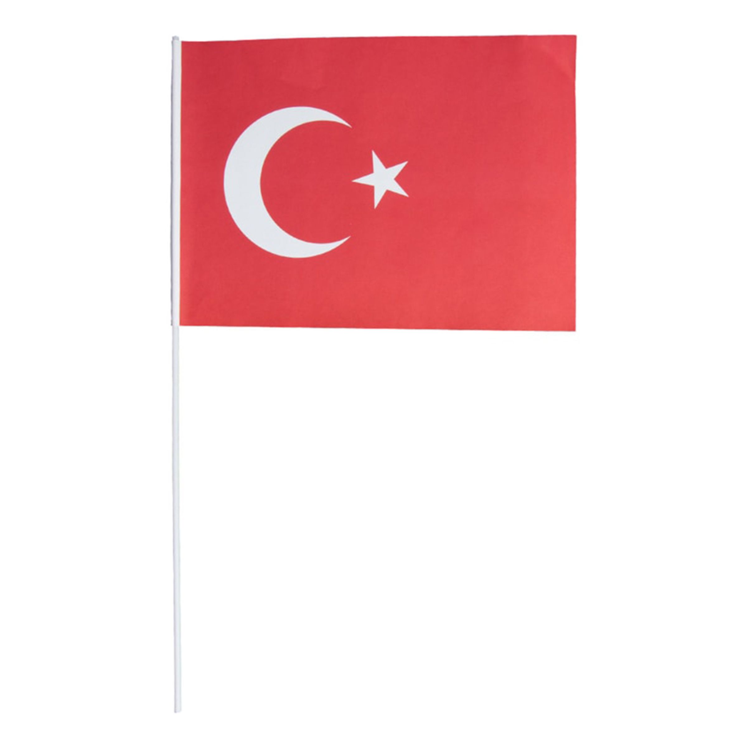 Pappersflagga Turkiet - 1-pack