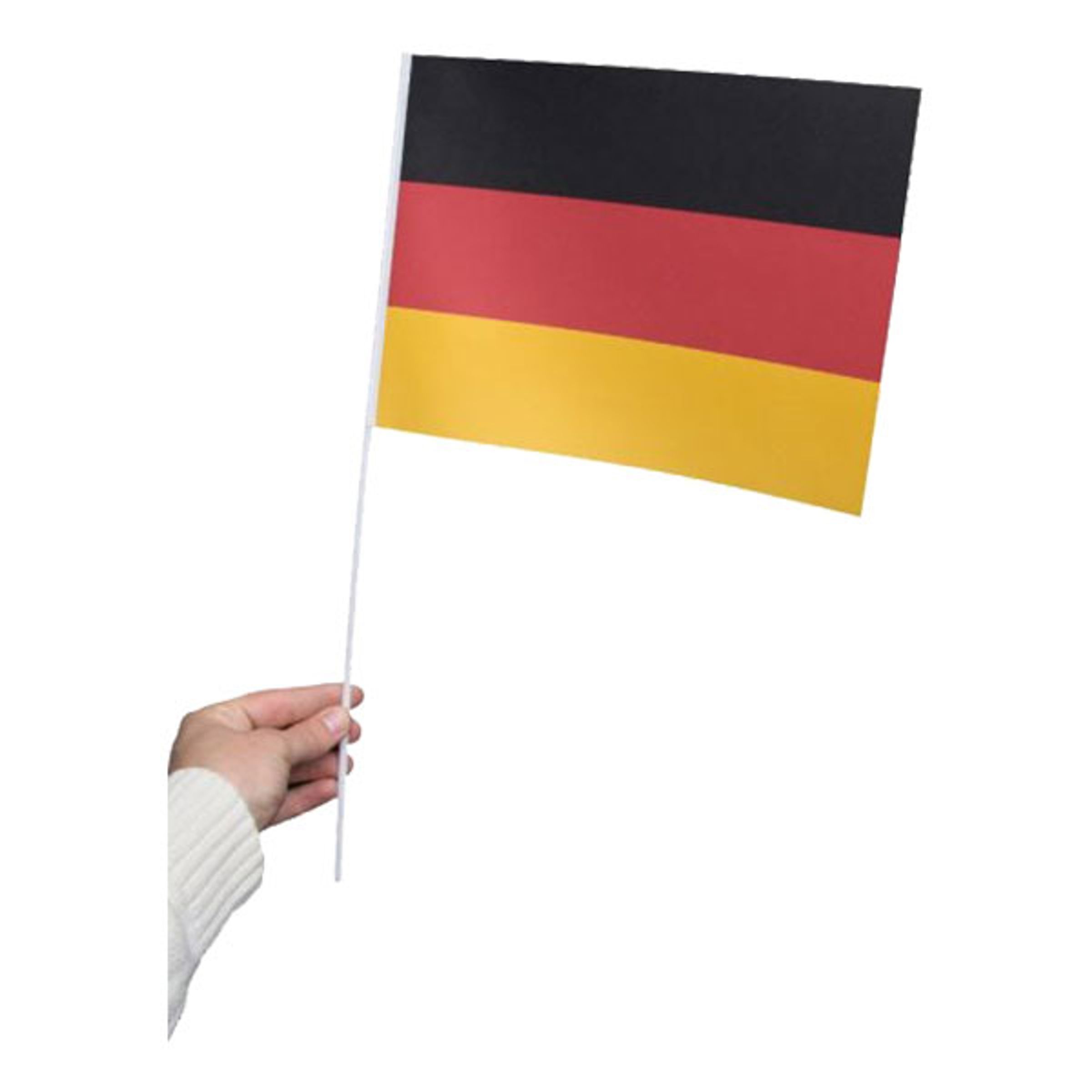 Läs mer om Pappersflagga Tyskland - 1-pack