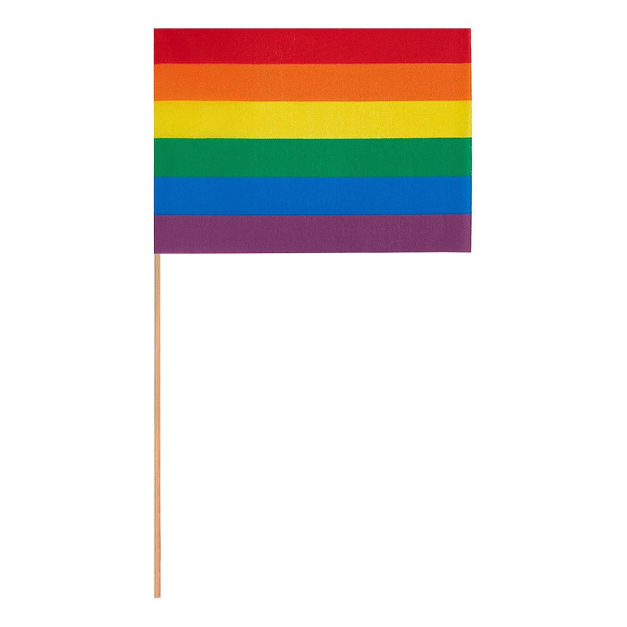 Pappersflaggor Pride - 6-pack | Hem - Teman - Evenemang - Pride | Pryloteket