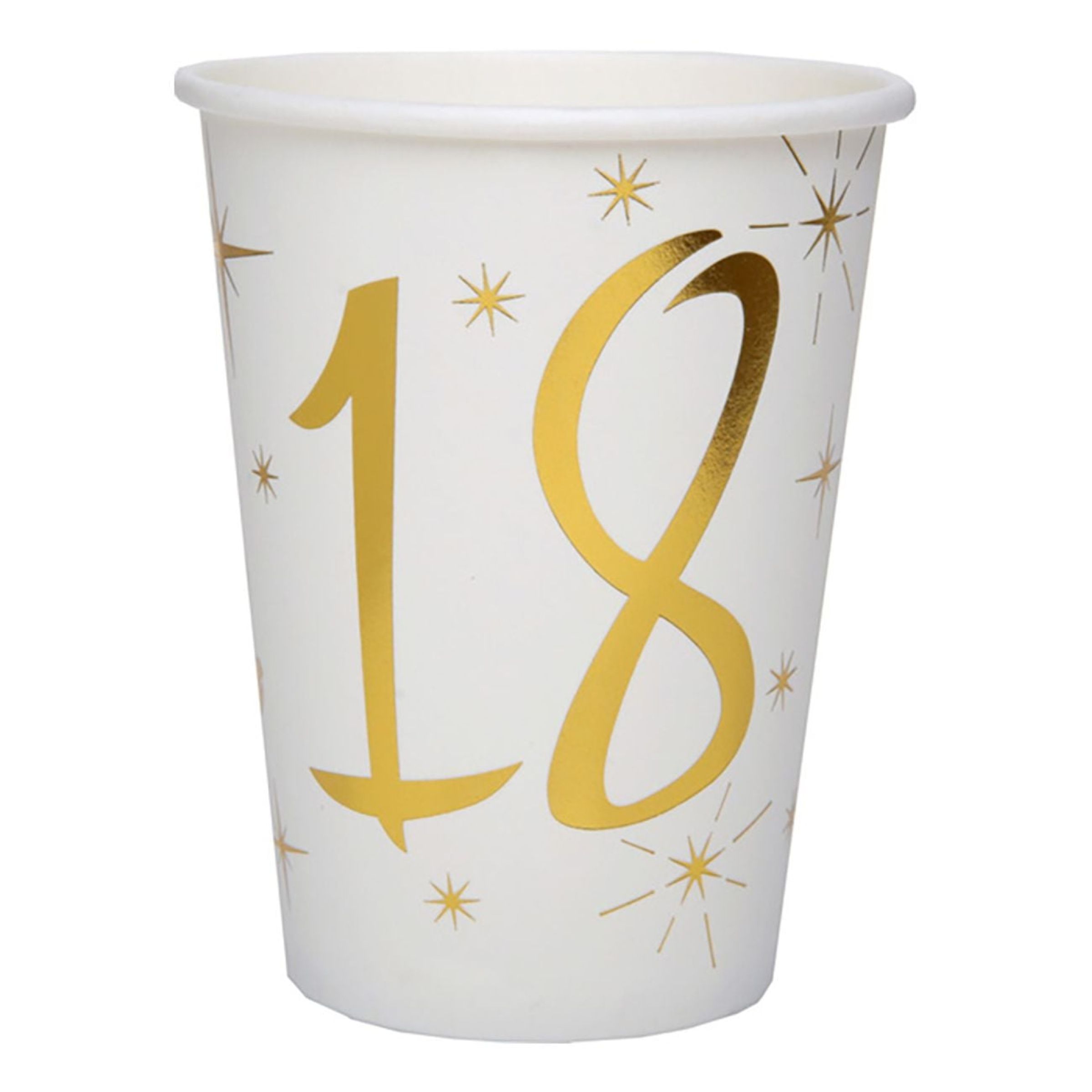 Papkrus 18 Guld/Hvid