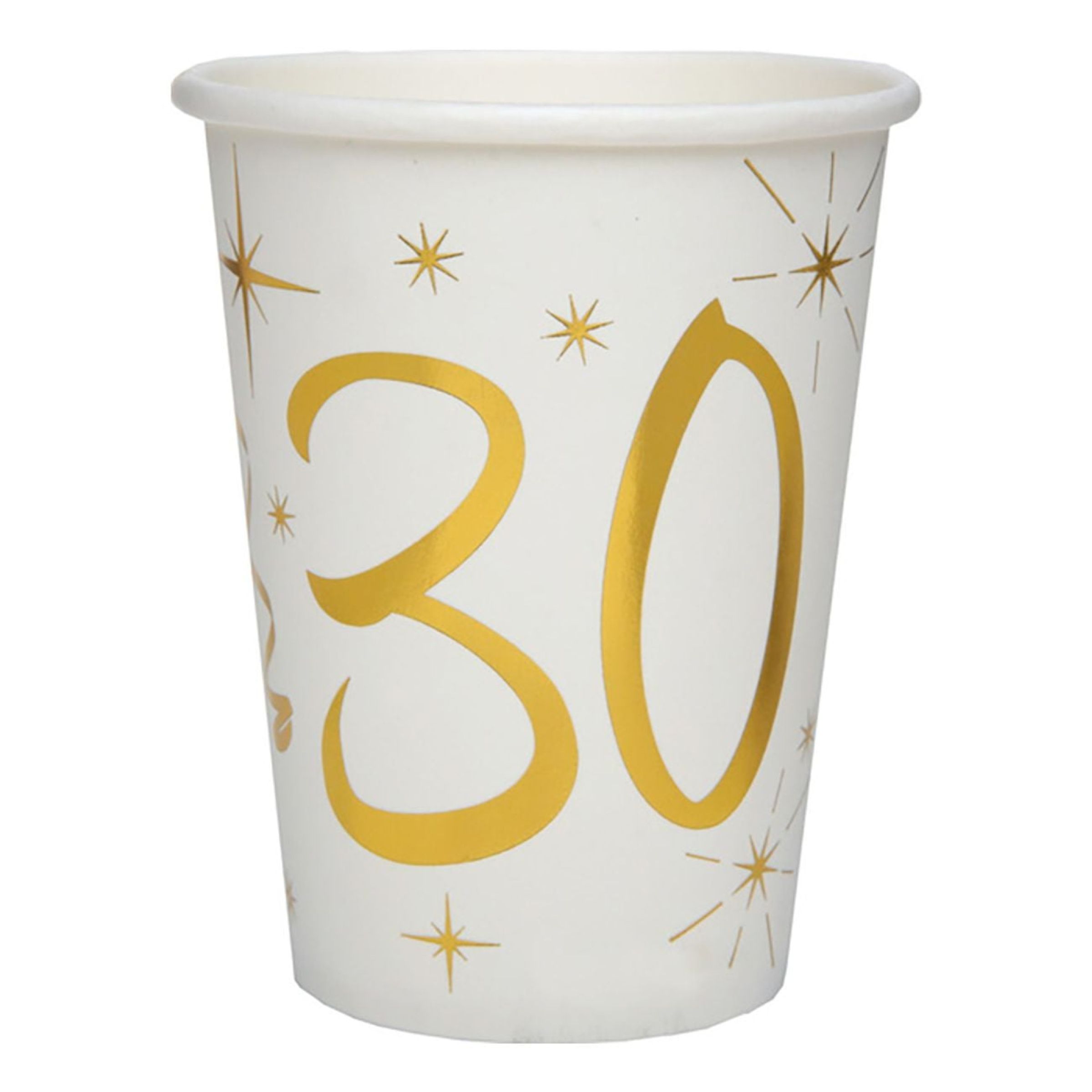 Papkrus 30 Guld/Hvid