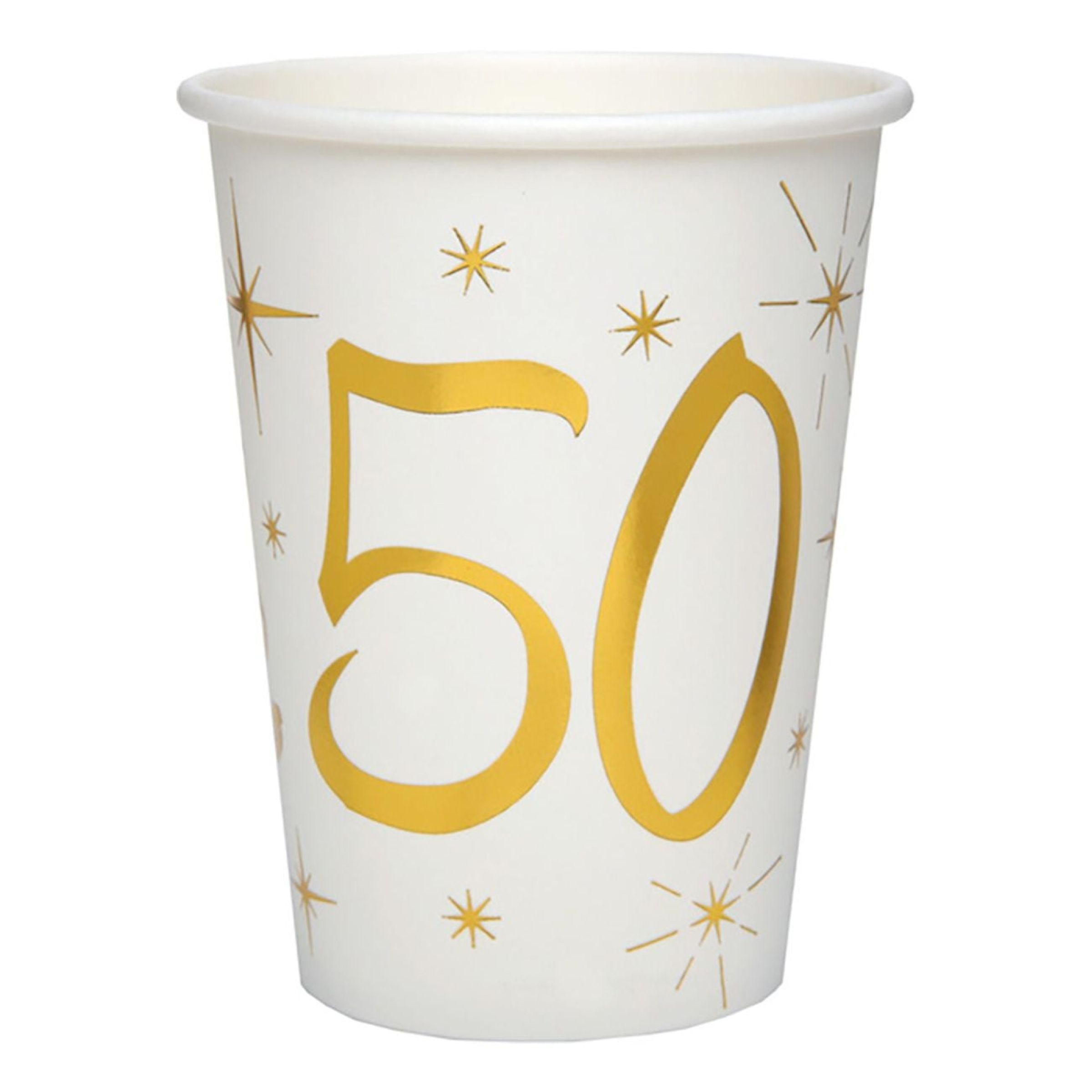 Papkrus 50 Guld/Hvid