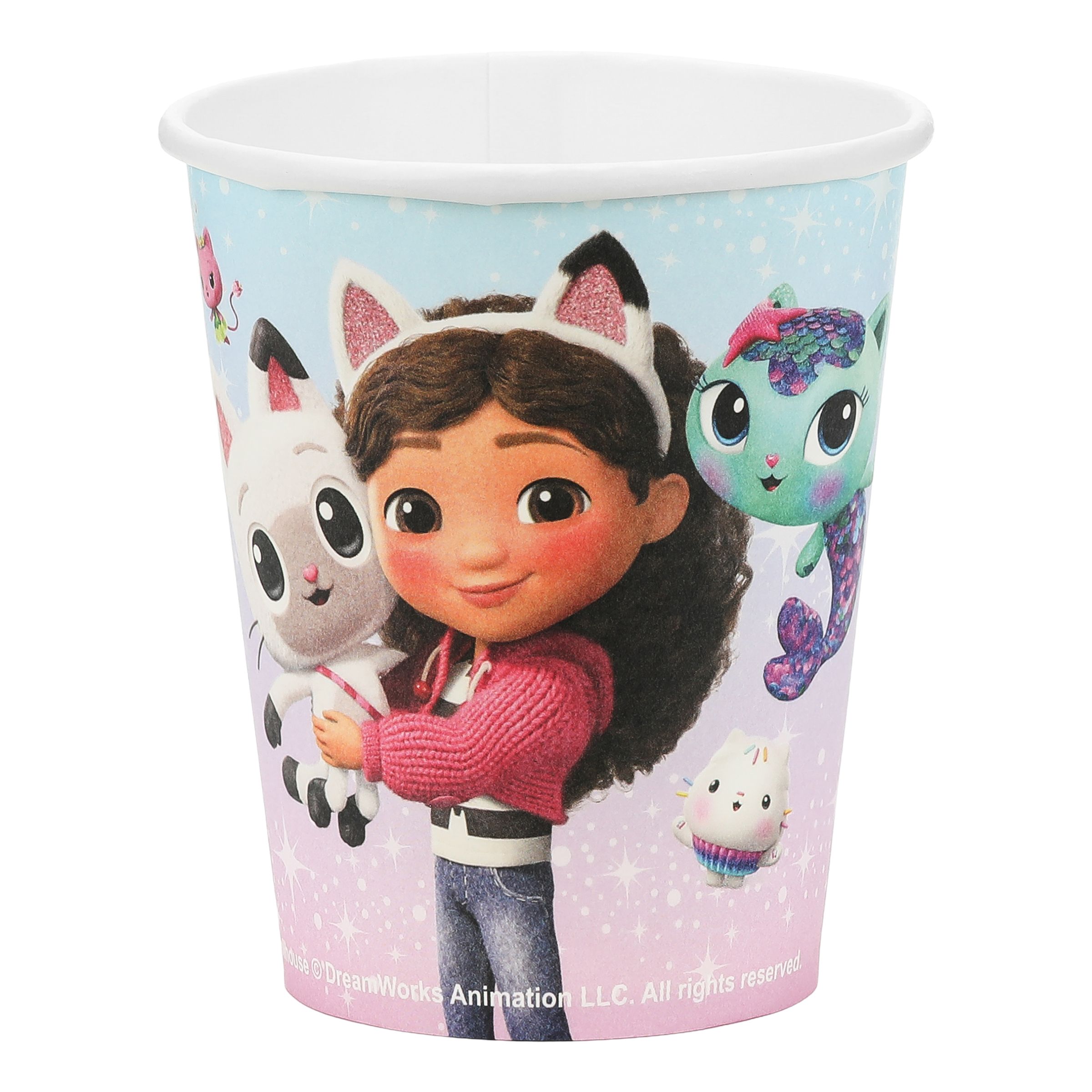 Pappersmuggar Gabbys Dockskåp - 6-pack | Hem - Festartiklar - Dukning - Engångsmuggar & Glas - Pappersmuggar | Pryloteket