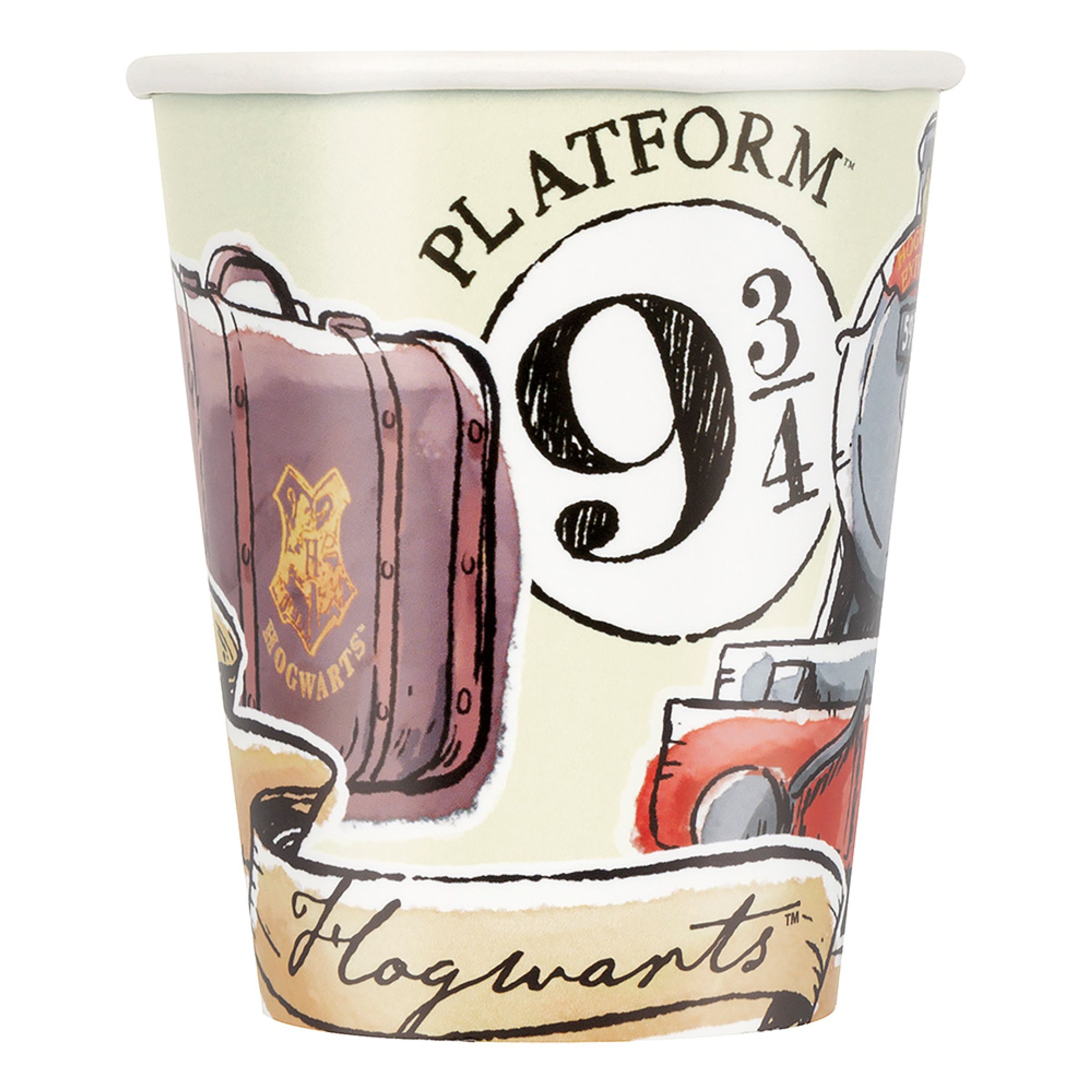 Pappersmuggar Harry Potter - 8-pack | Hem - Festartiklar - Dukning - Engångsmuggar & Glas | Pryloteket