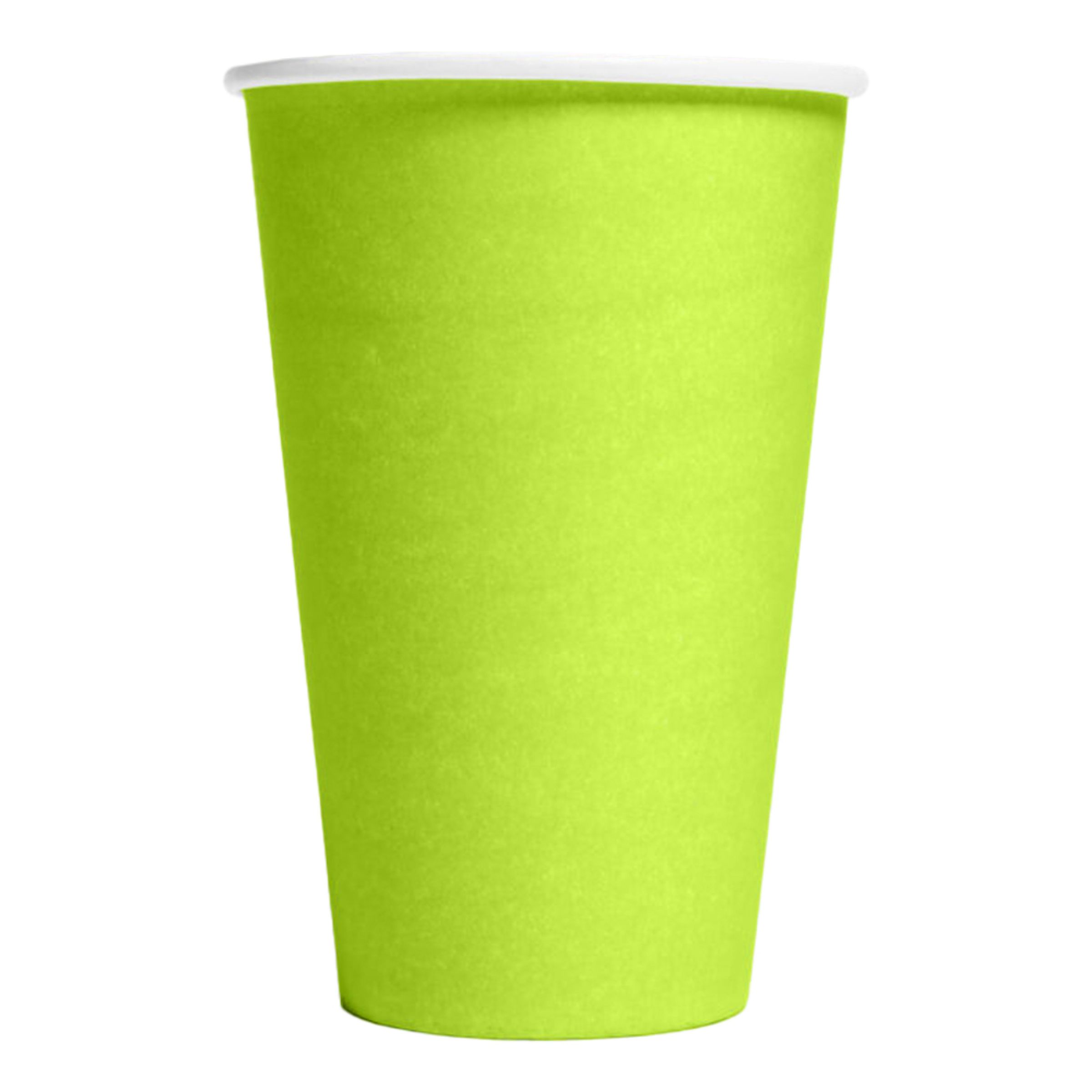 Pappersmuggar Limegröna Stora - 10-pack