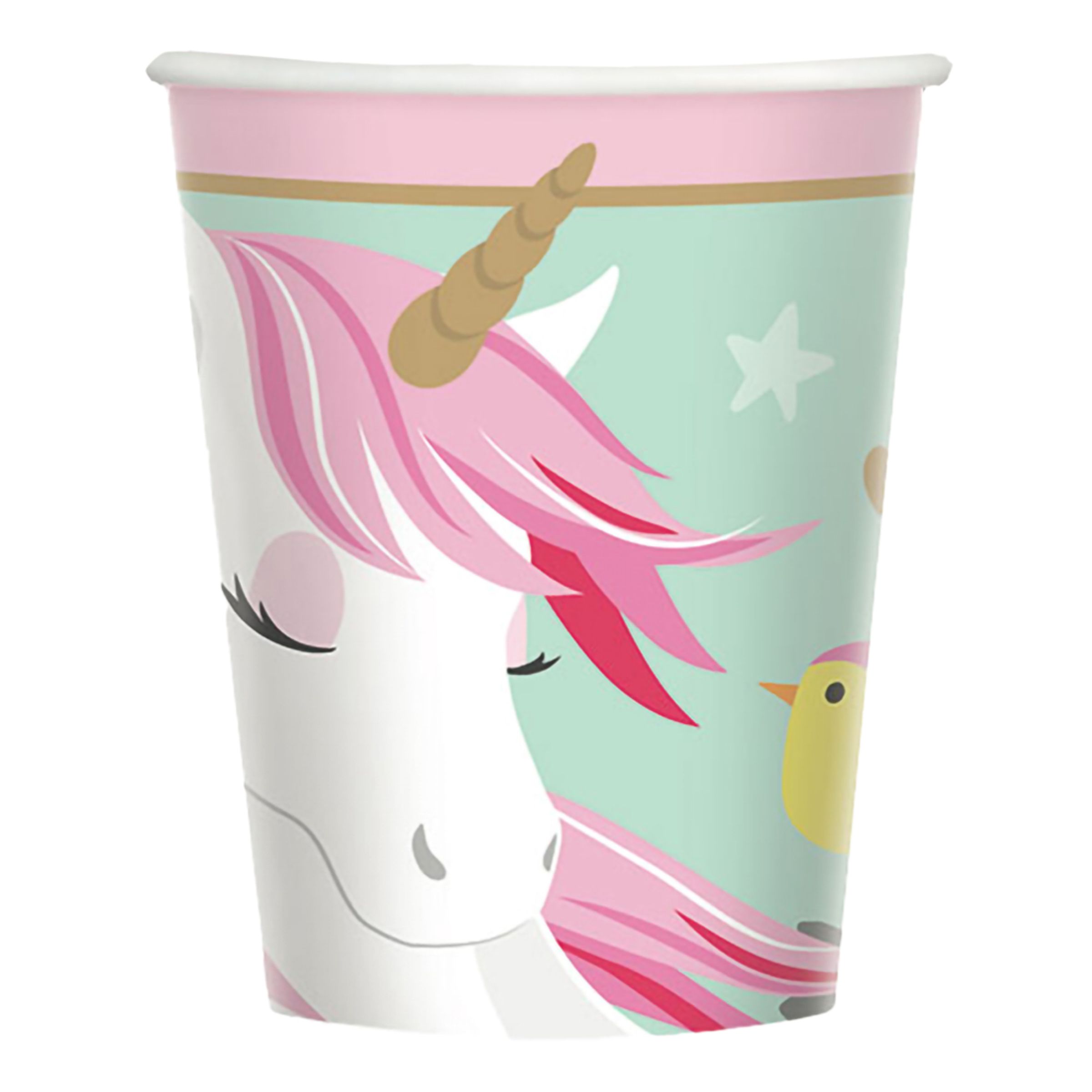 Läs mer om Pappersmuggar Magical Unicorn - 8-pack