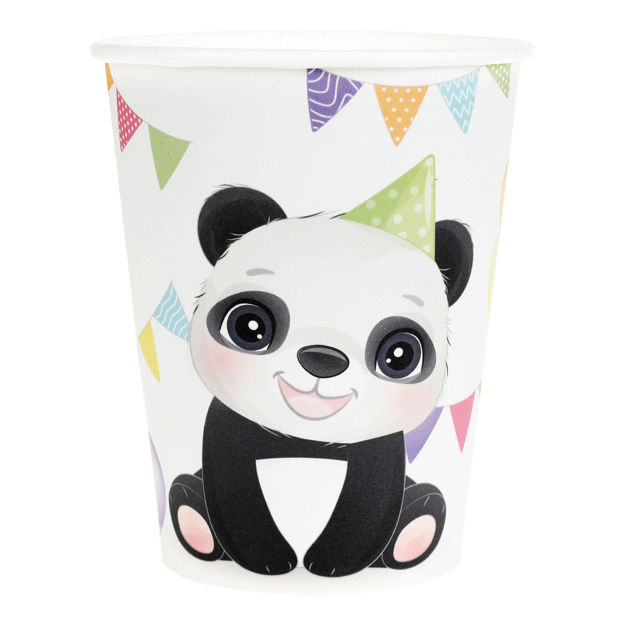 Läs mer om Pappersmuggar Panda Party - 10-pack
