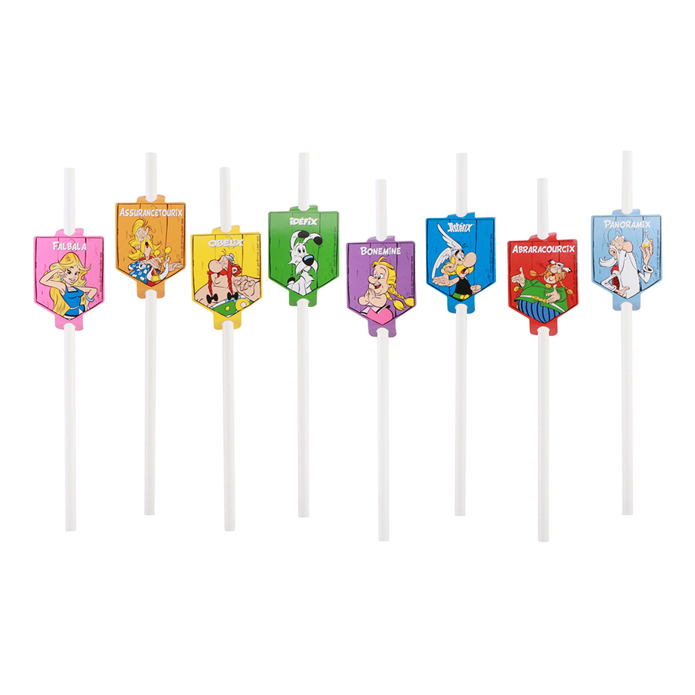 Papperssugrör Asterix - 8-pack | Hem - Bartillbehör - Drinktillbehör - Sugrör | Maskeradspecialisten