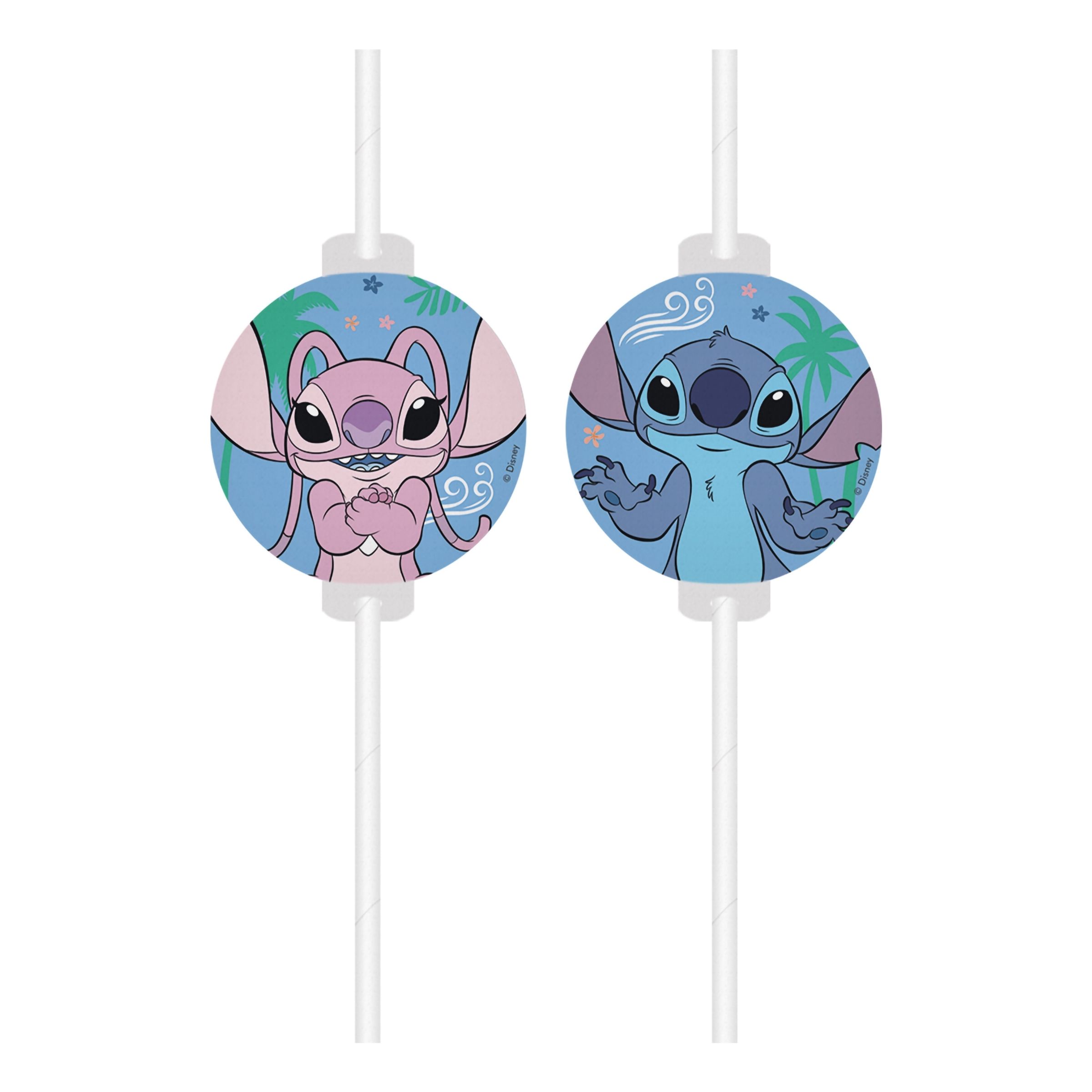 Papperssugrör Stitch & Angel - 4-pack | Hem//Teman//Varumärken//Disney | PartyOutlet