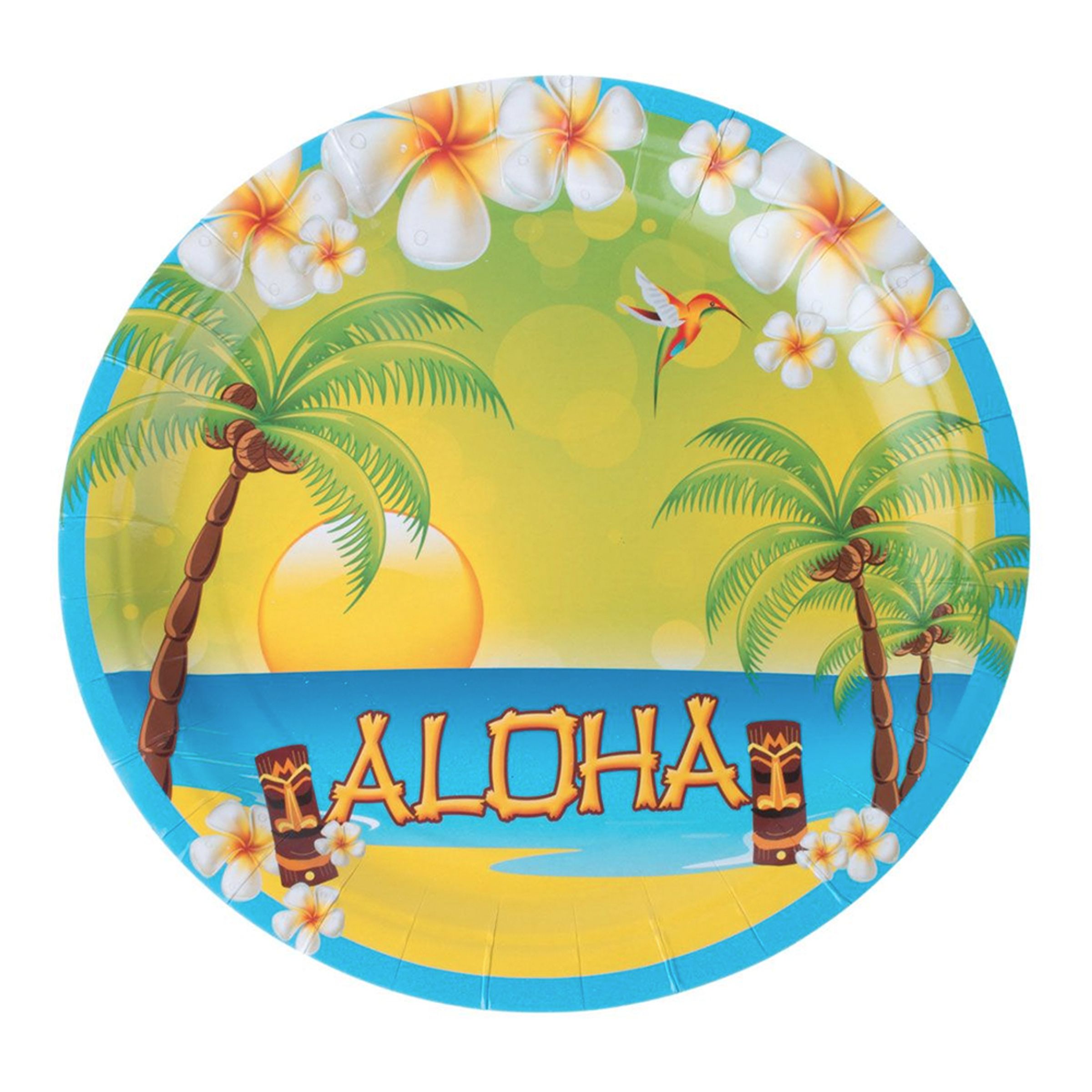 Läs mer om Papperstallrikar Aloha - 8-pack