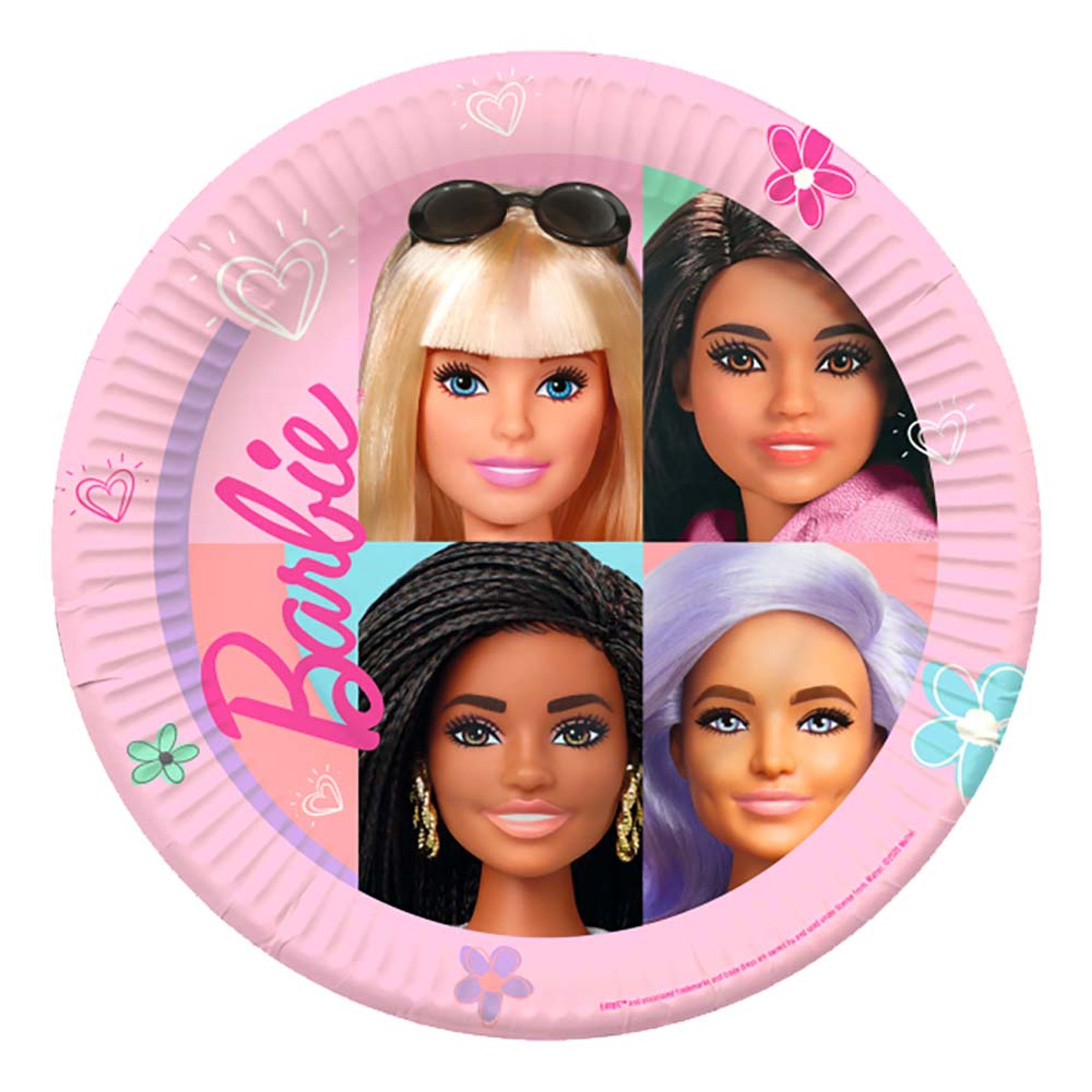 Läs mer om Papperstallrikar Barbie - 8-pack