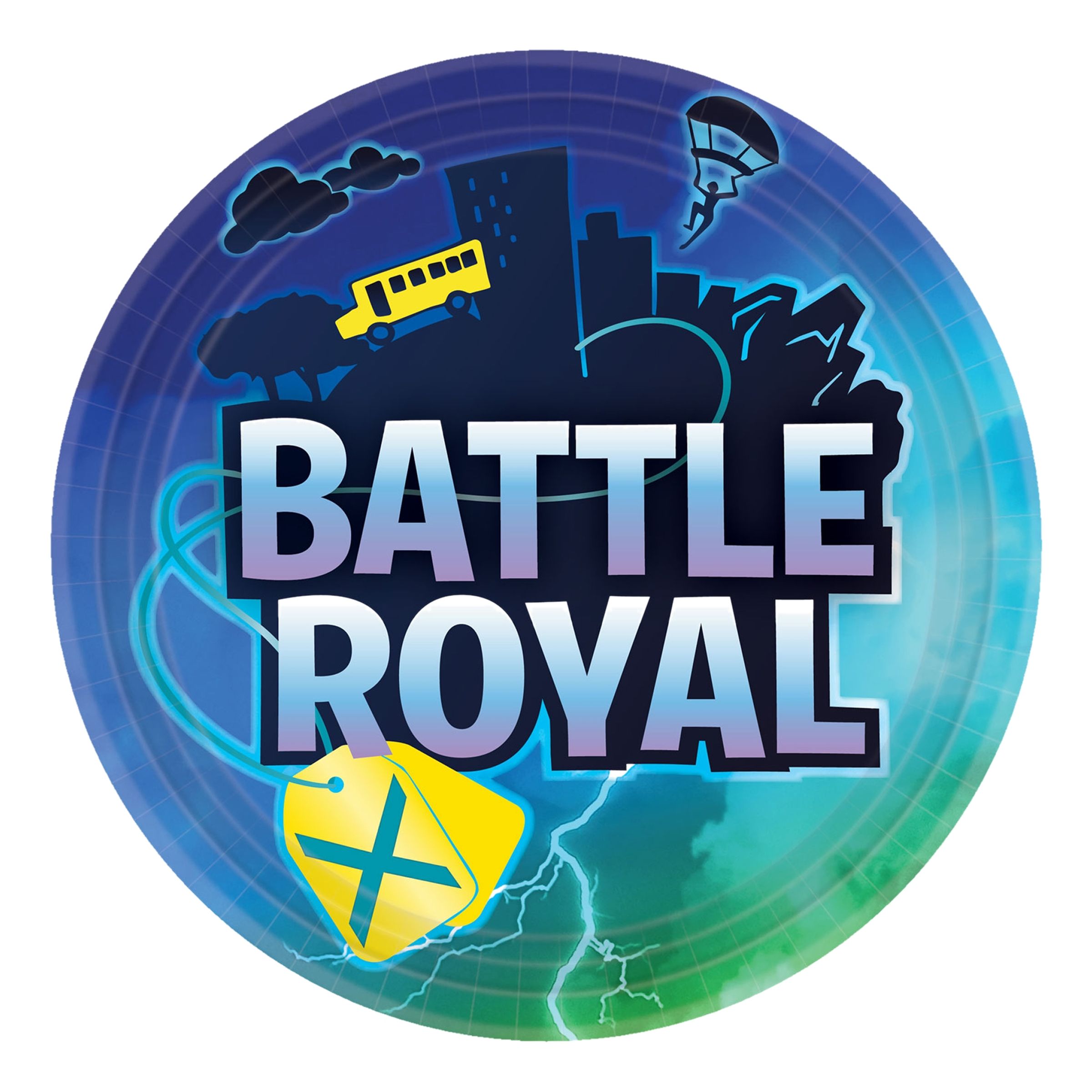 Läs mer om Papperstallrikar Battle Royal - 8-pack
