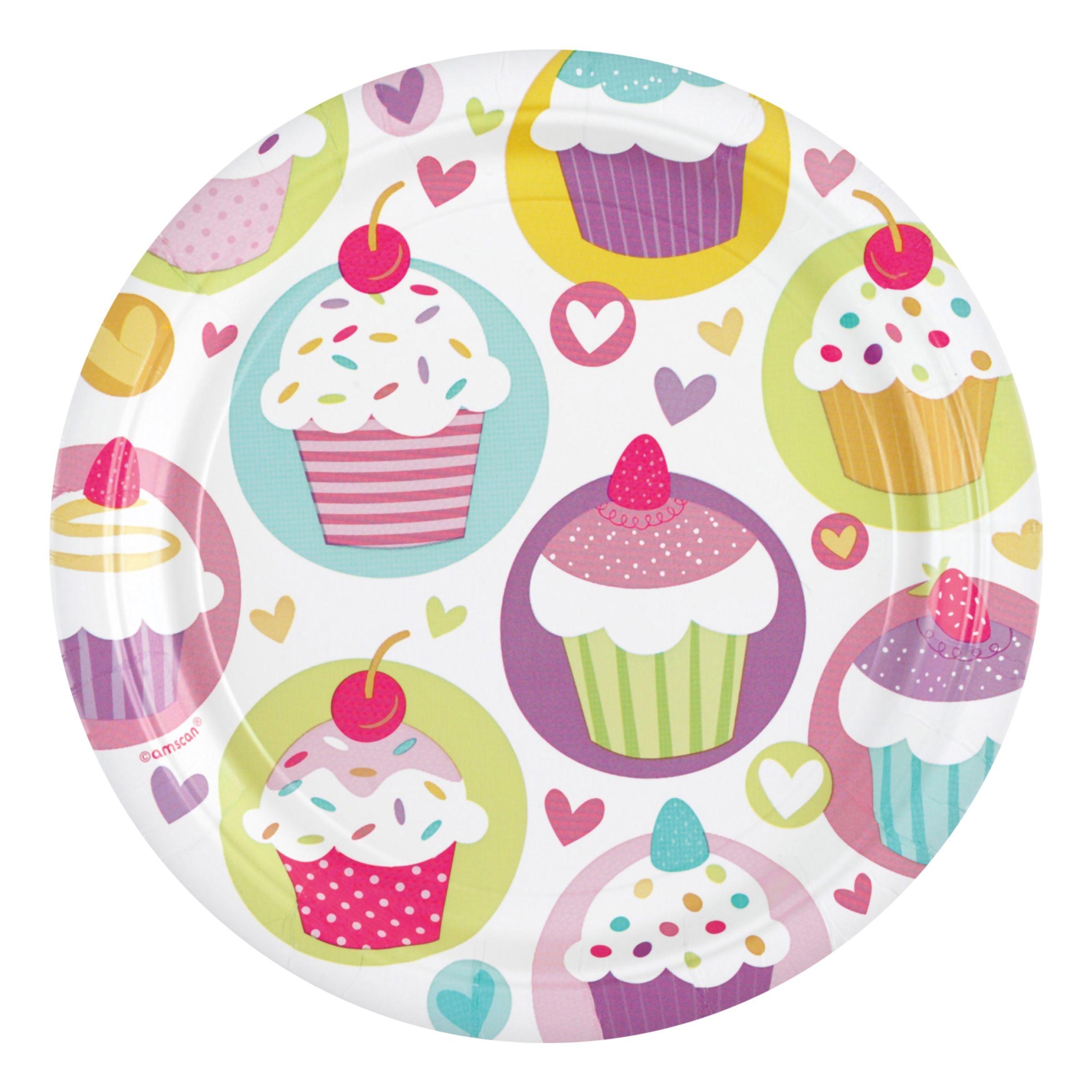 Papperstallrikar Cupcake - 8-pack