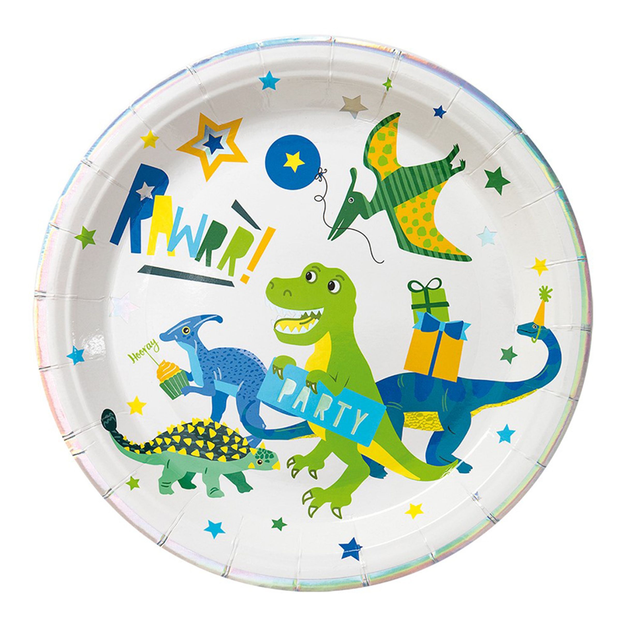 Läs mer om Papperstallrikar Dino Party - 8-pack