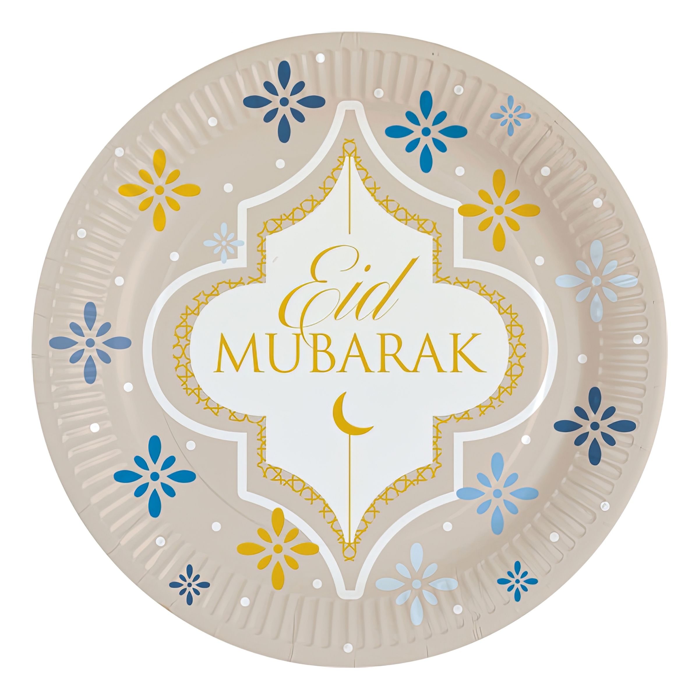 Läs mer om Papperstallrikar Eid Mubarak - 8-pack