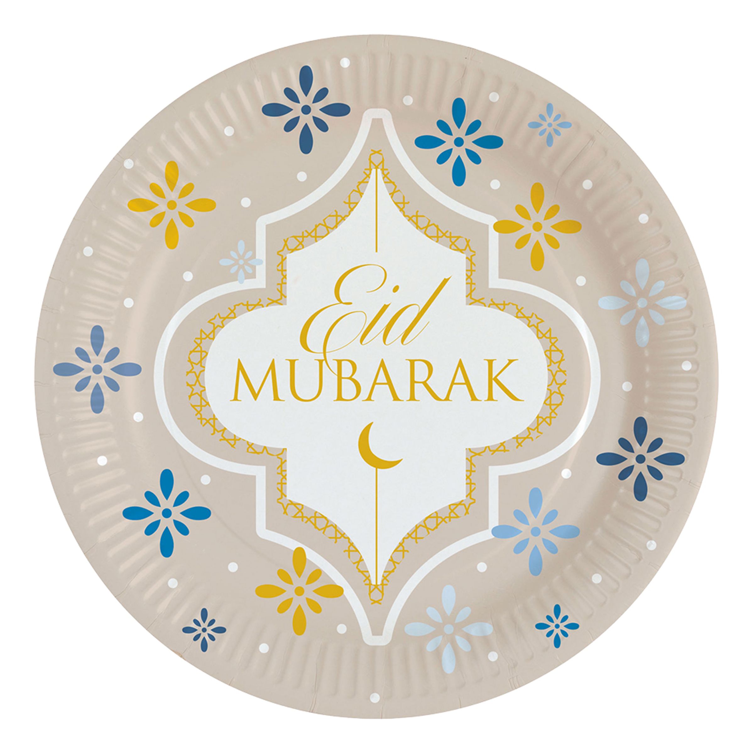 Papperstallrikar Eid Mubarak - 8-pack