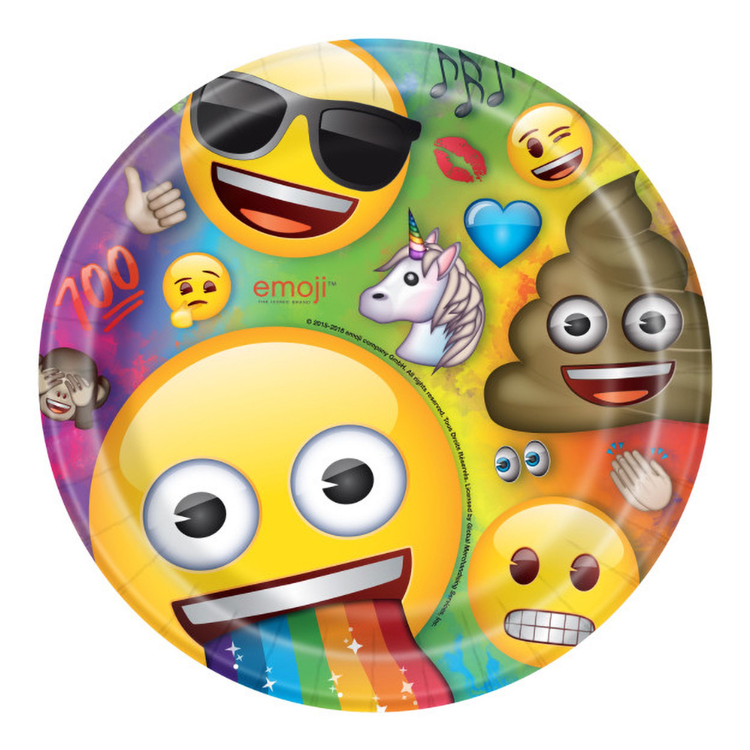 Papperstallrikar Emoji - 8-pack
