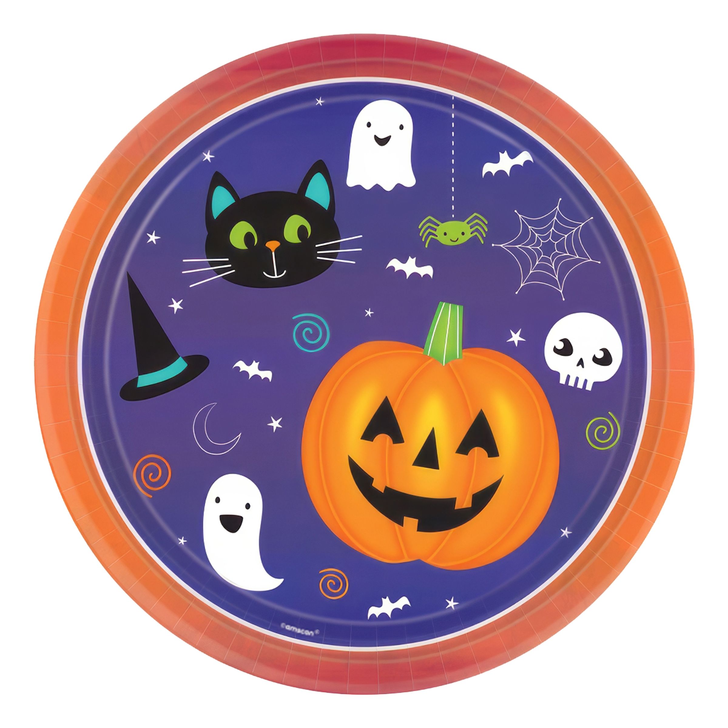 Läs mer om Papperstallrikar Halloween Friends - 8-pack
