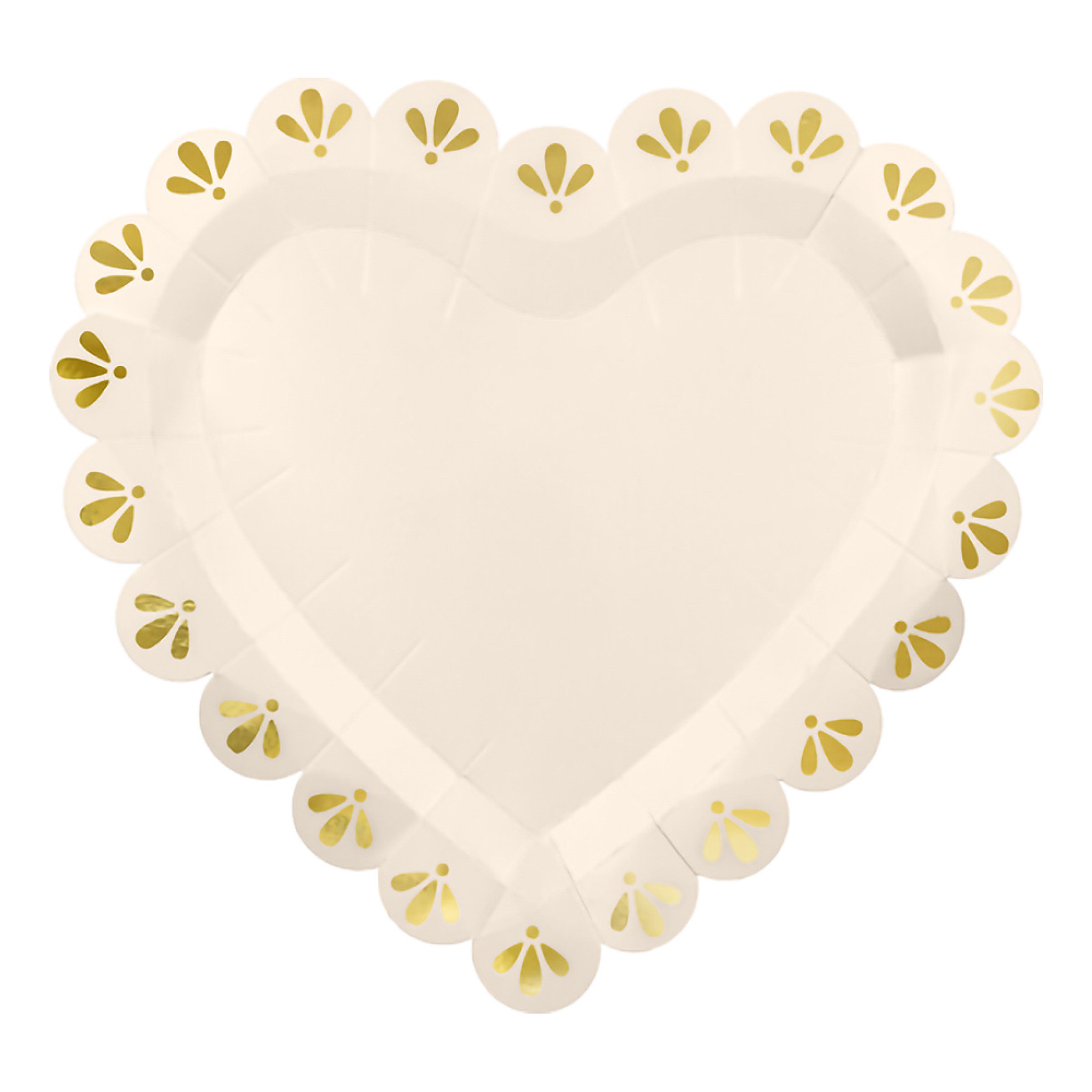 Papperstallrikar Hjärta - 6-pack | Hem - Festartiklar - Dukning - Engångstallrikar | Pryloteket