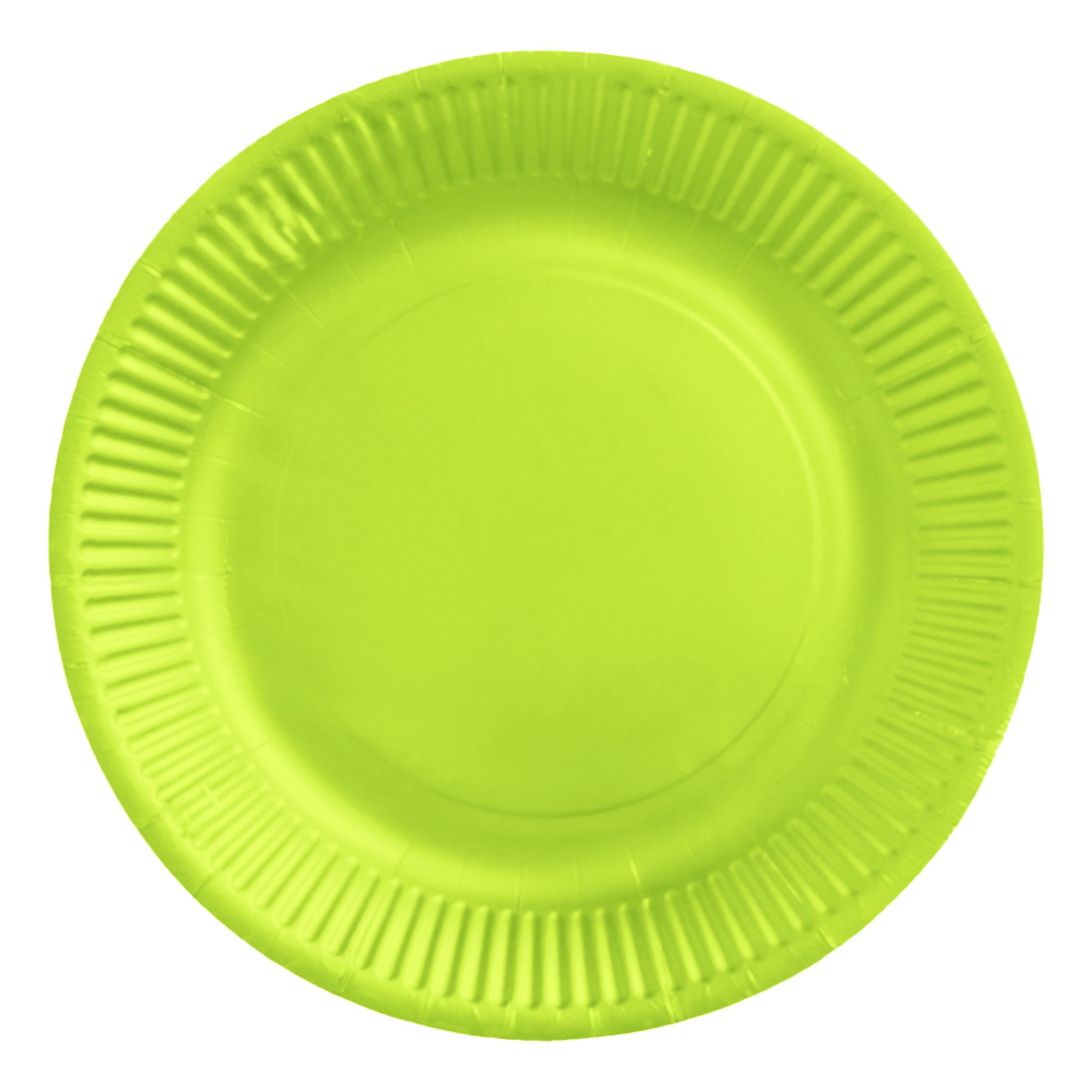 Papperstallrikar Limegröna - 8-pack