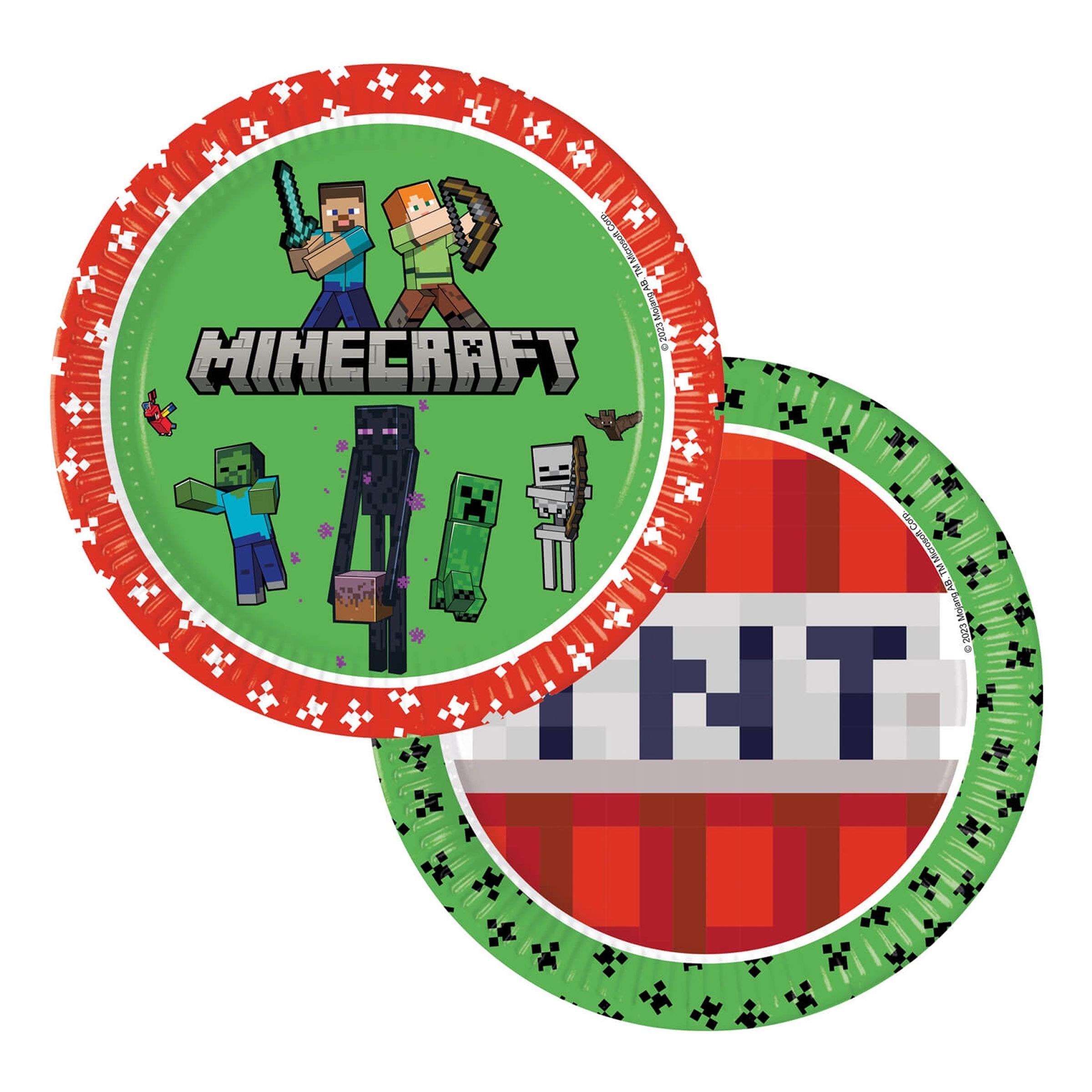 Läs mer om Papperstallrikar Minecraft - 8-pack