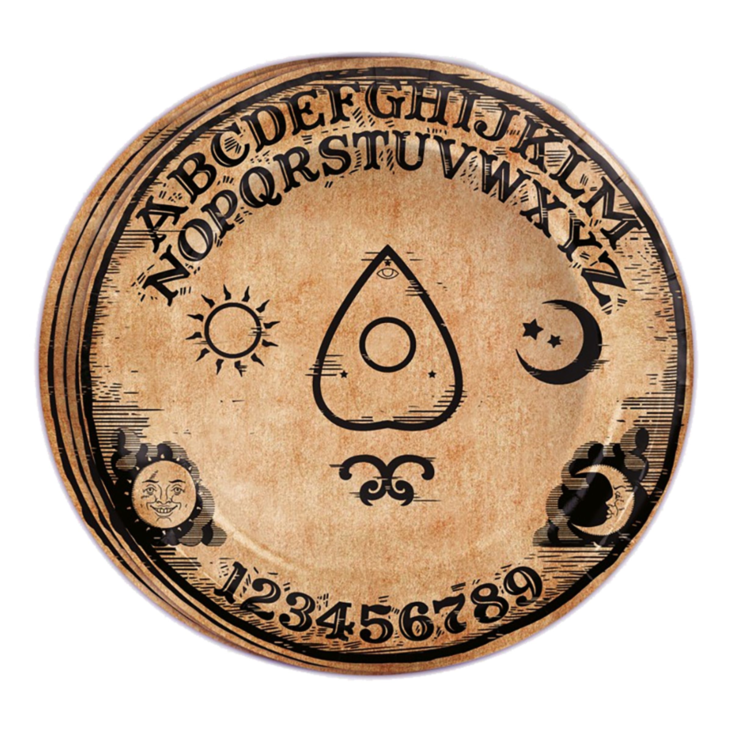 Papperstallrikar Ouija - 8-pack