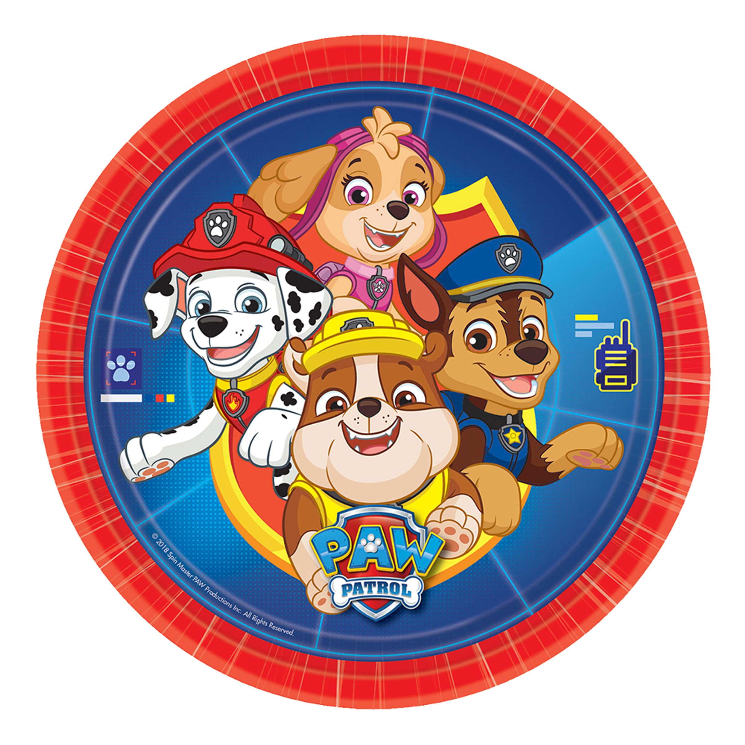 Papperstallrikar Paw Patrol - 8-pack