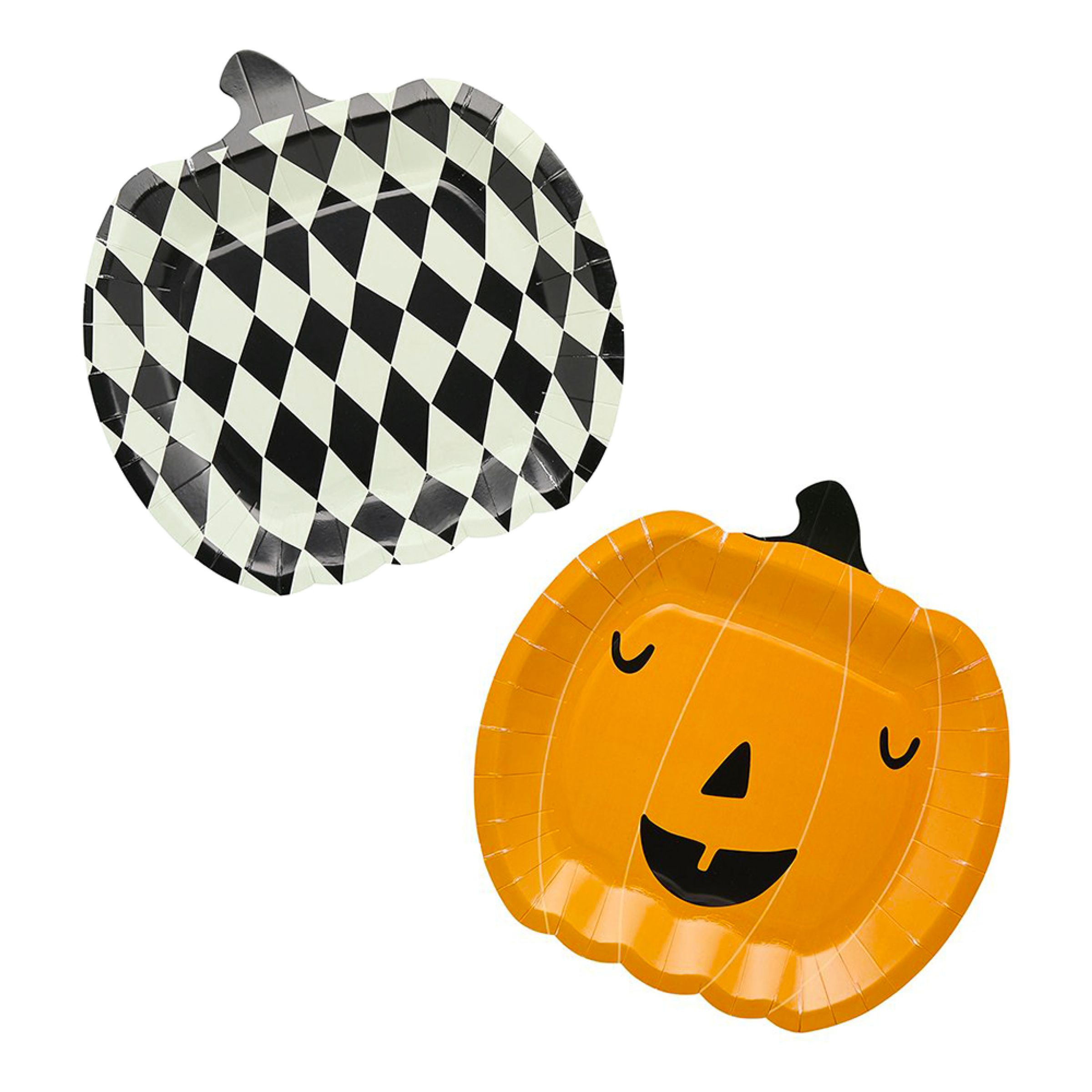 Papperstallrikar Pumpor - 8-pack | Hem - Teman - Färger - Orange | Pryloteket