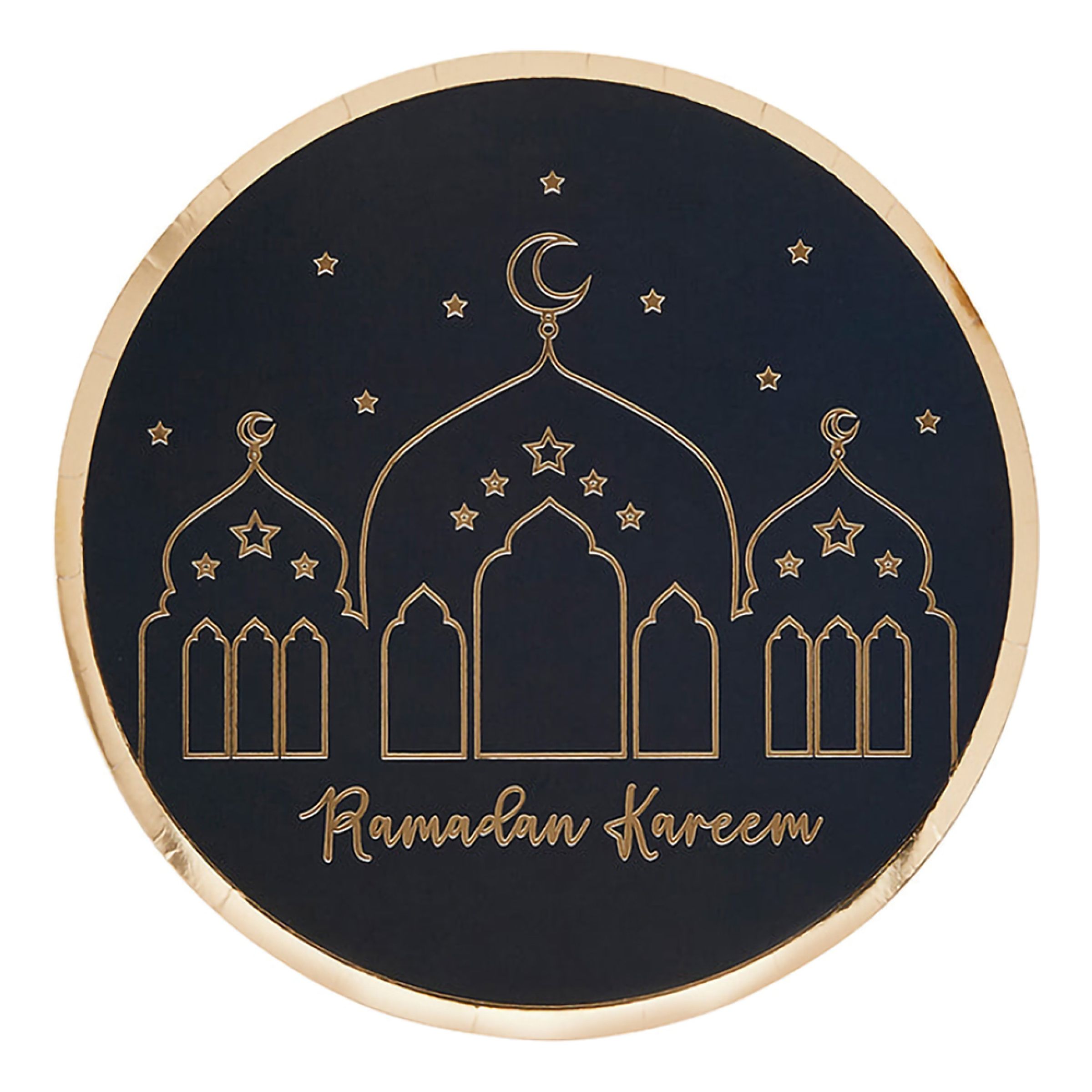 Läs mer om Papperstallrikar Ramadan Kareem - 8-pack