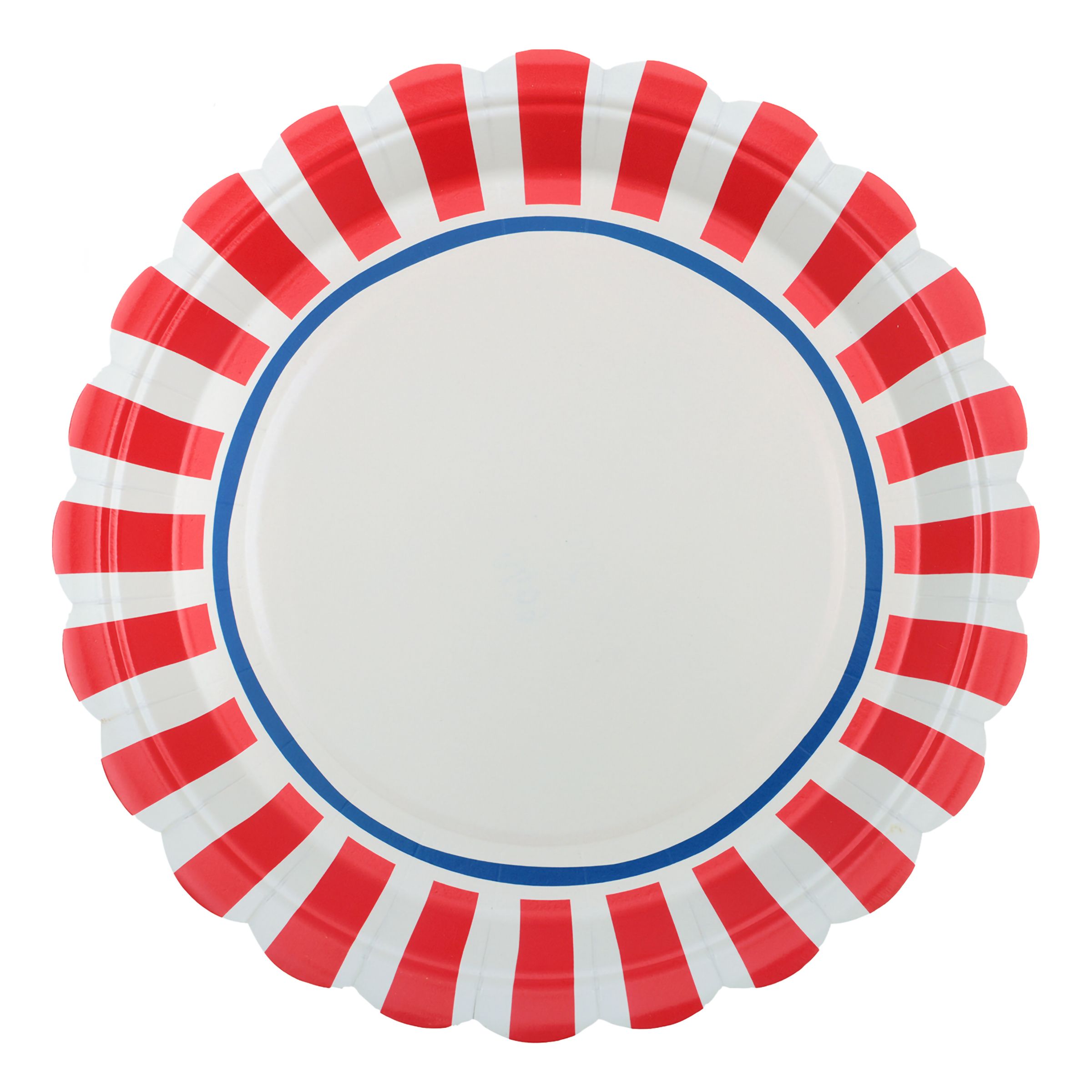 Papperstallrikar Röd/Blå - 6-pack | Hem - Festartiklar - Dukning - Engångstallrikar | Pryloteket