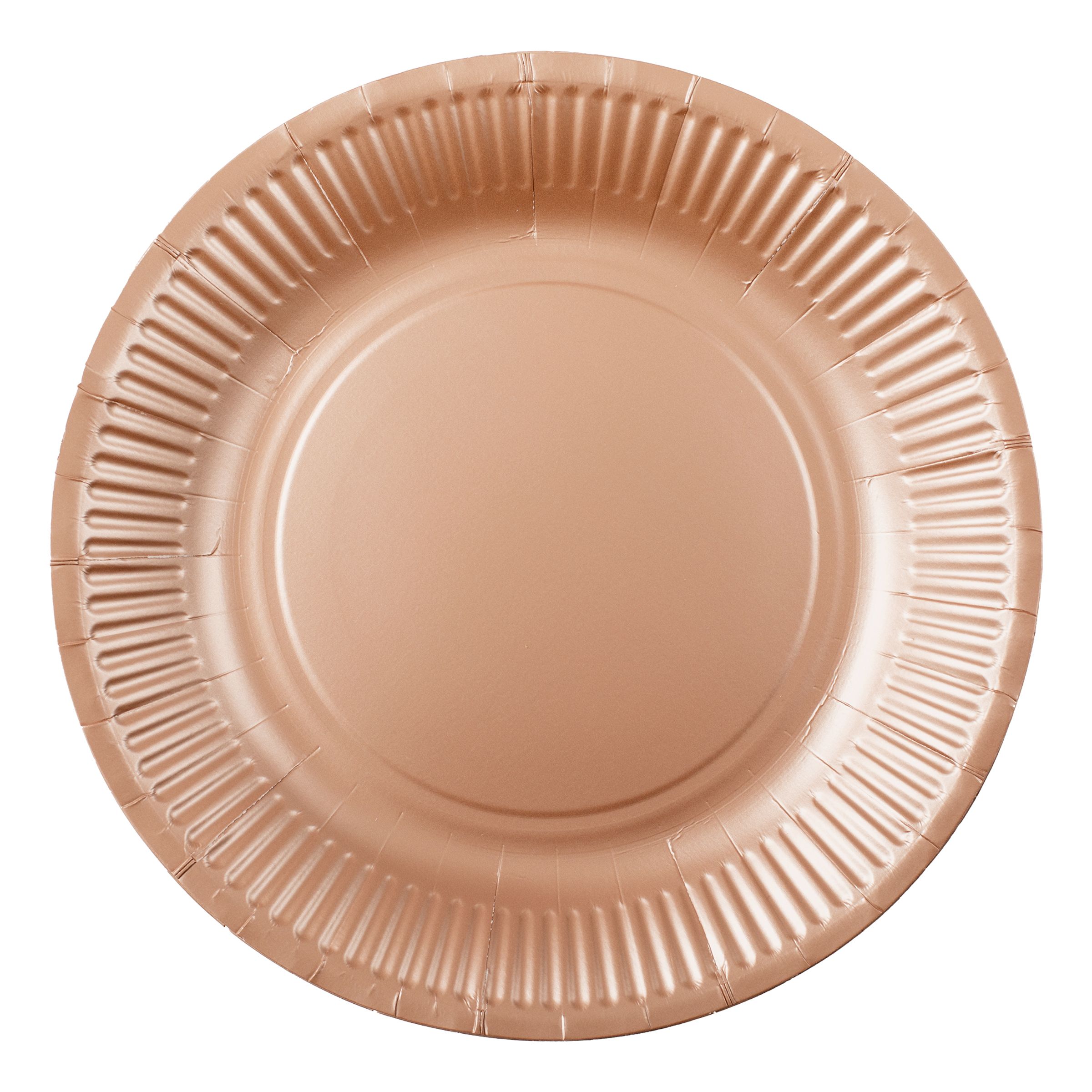 Papperstallrikar Roséguld - 8-pack