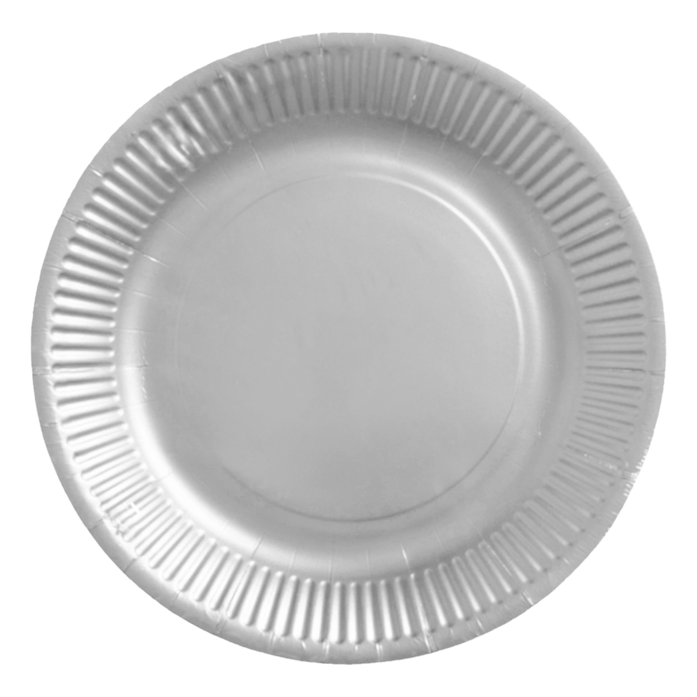 Papperstallrikar Silver - 8-pack