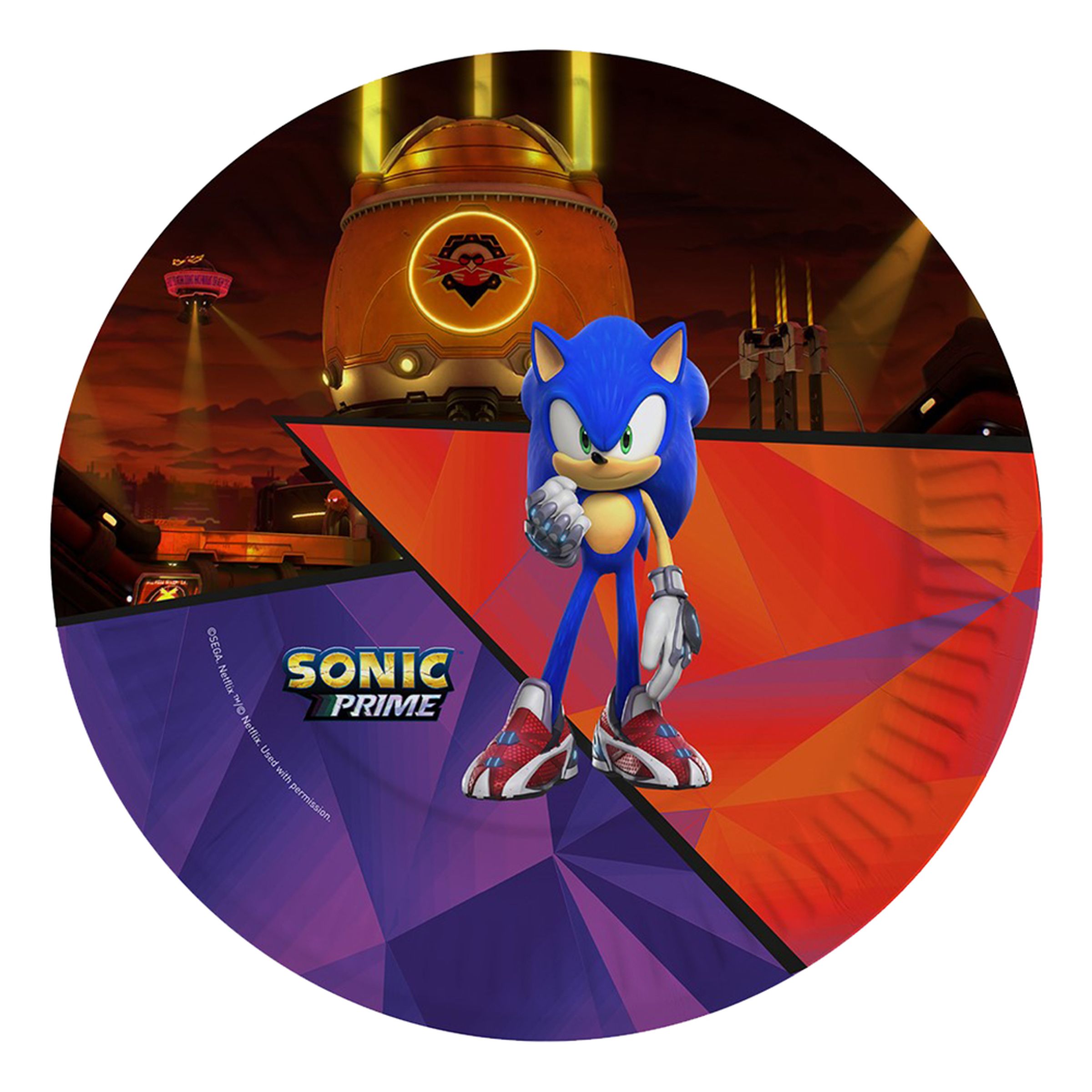 Läs mer om Papperstallrikar Sonic the Hedgehog - 8-pack