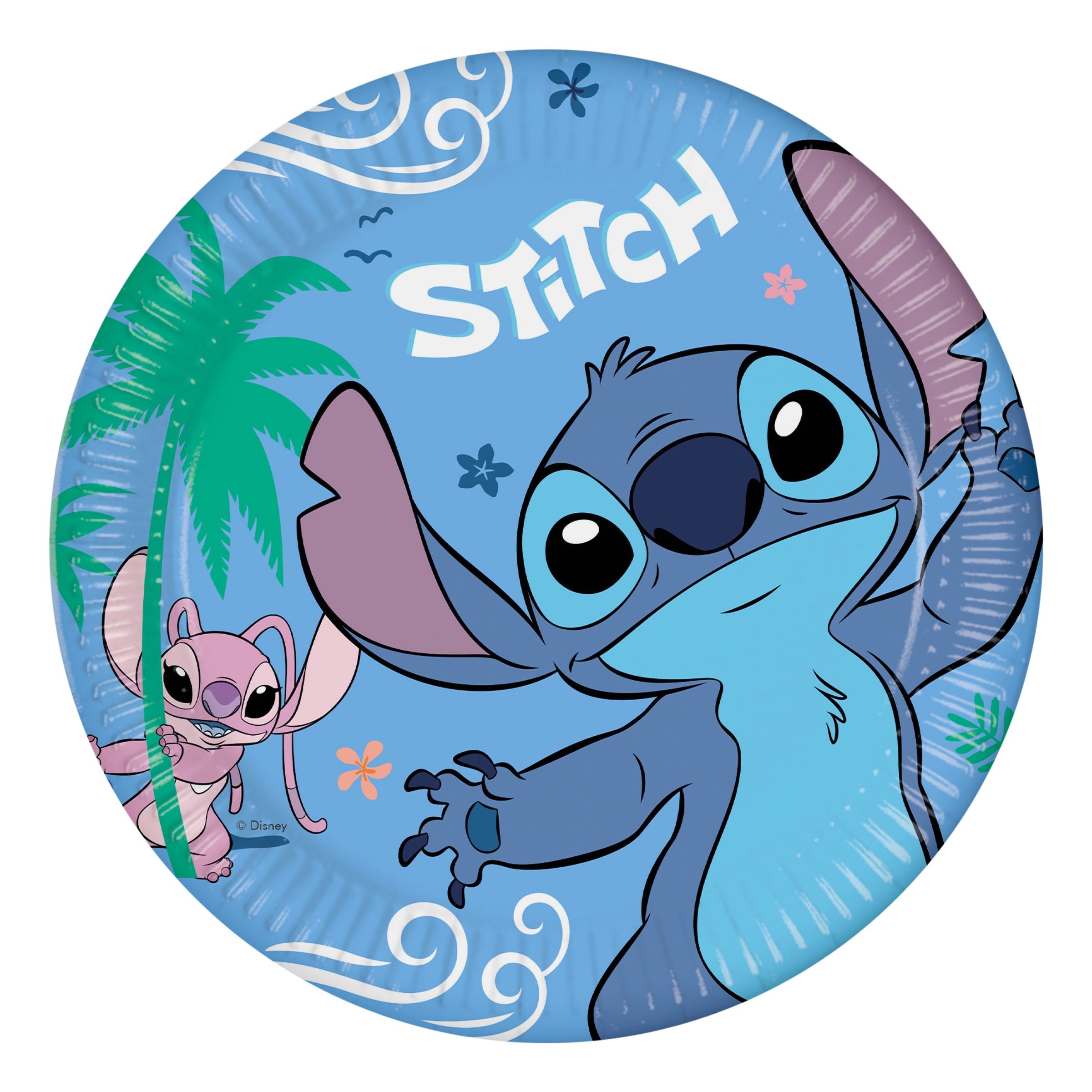 Papperstallrikar Stitch & Angel - 8-pack | Hem//Festartiklar//Dukning//Engångstallrikar | PartyOutlet