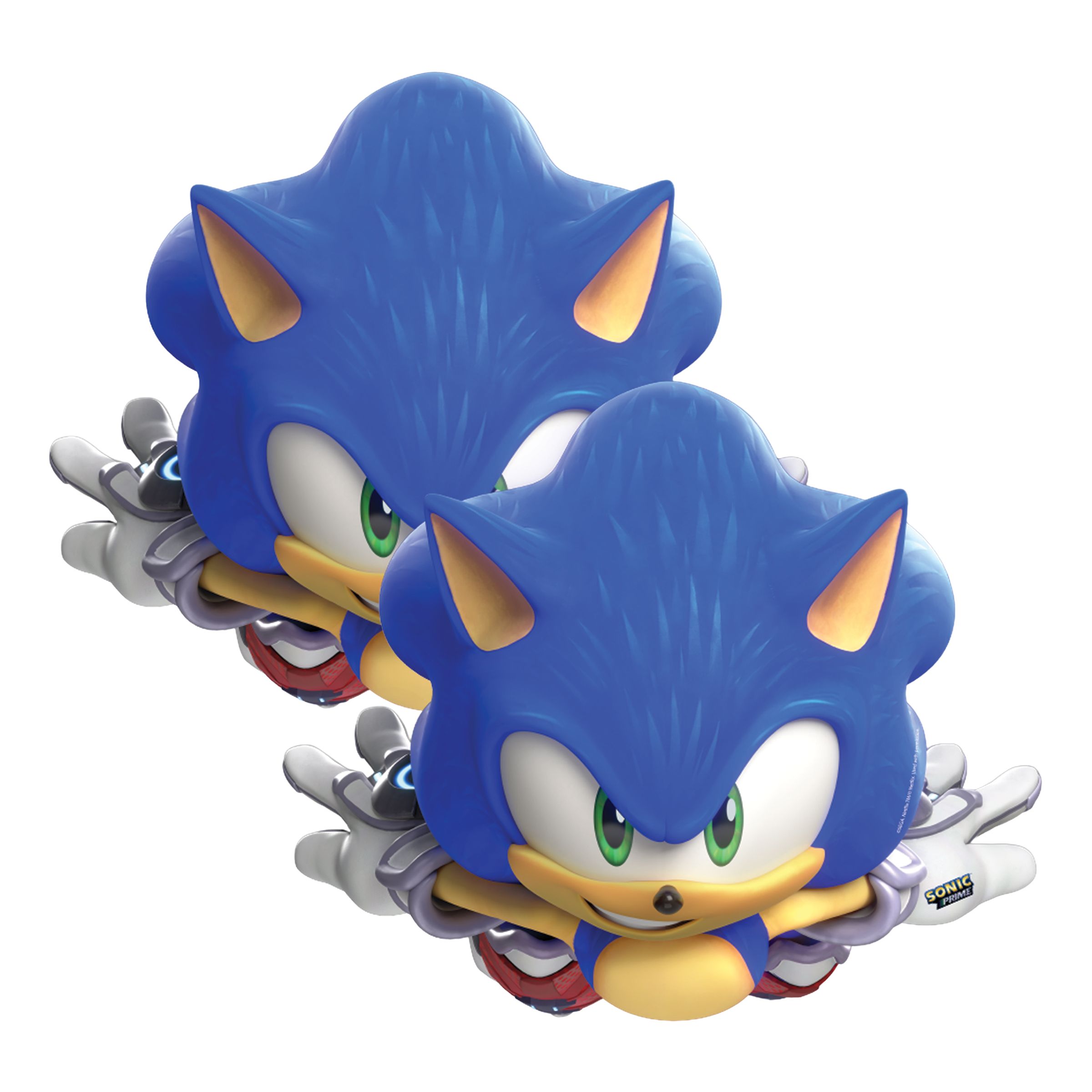 Pappmasker Sonic Prime&trade; - 6-pack | Hem - Maskerad - Masker - Barnmasker | Pryloteket