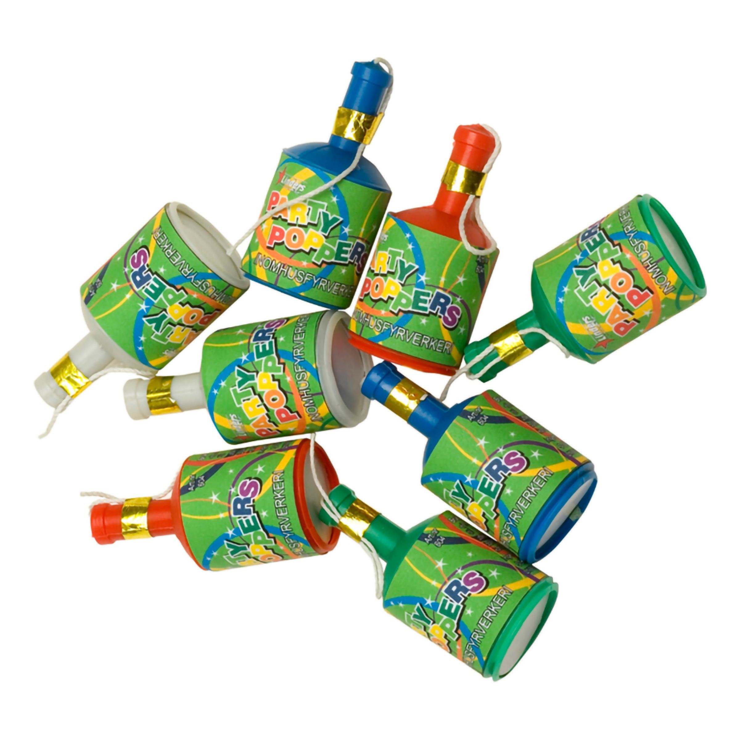 Party Poppers - 8-pack