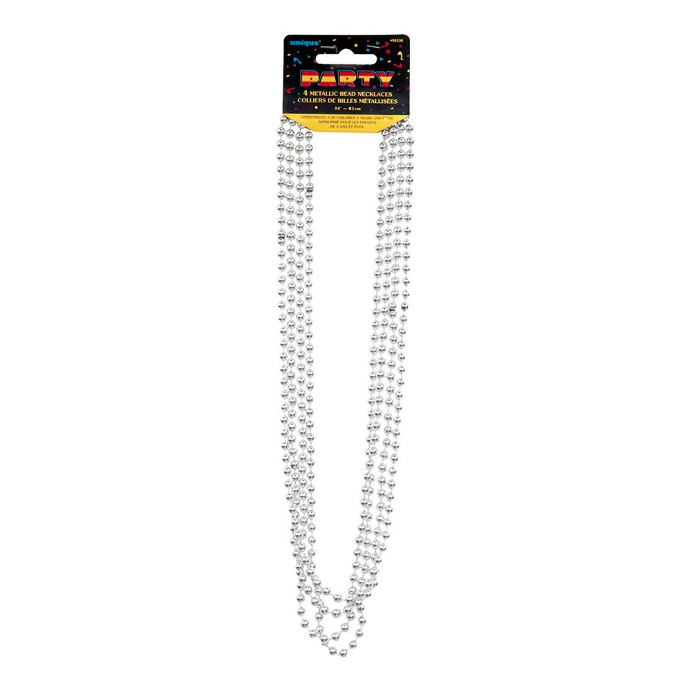 Partybeads Silver Metallic - 4-pack