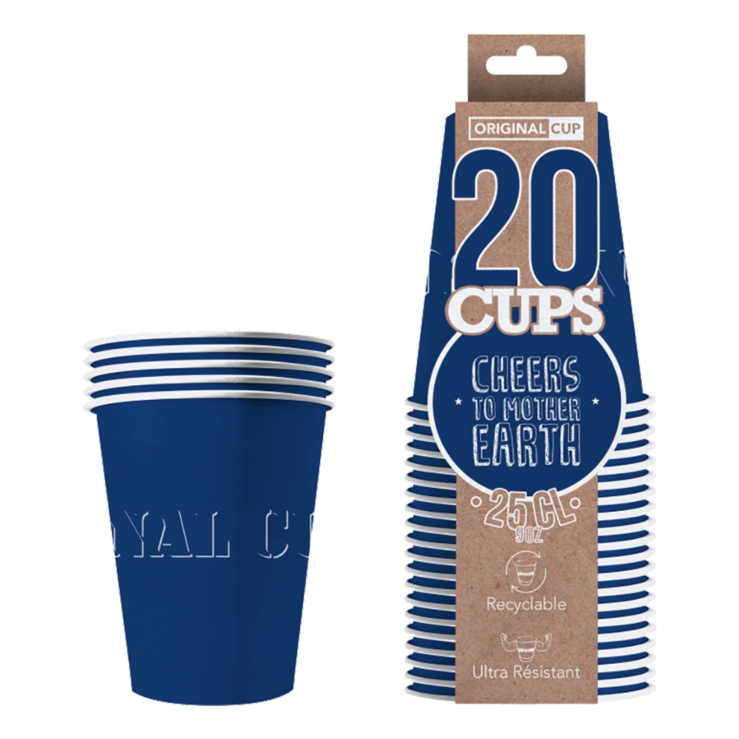Partycups Papper Blå - 20-pack