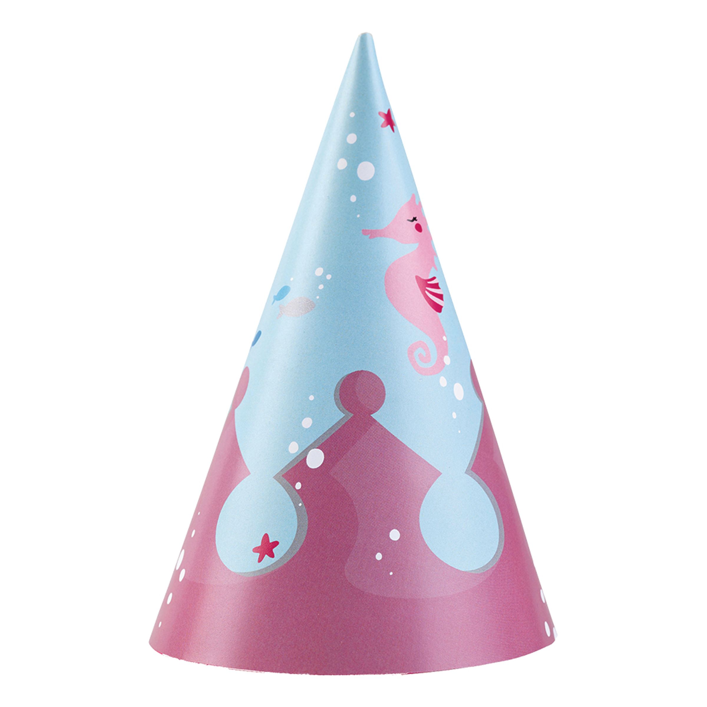 Partyhattar Be a Mermaid - 8-pack