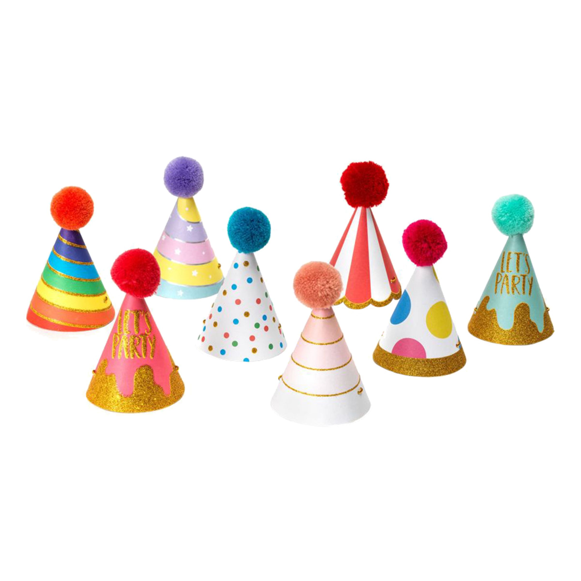 Partyhattar Mini - 8-pack