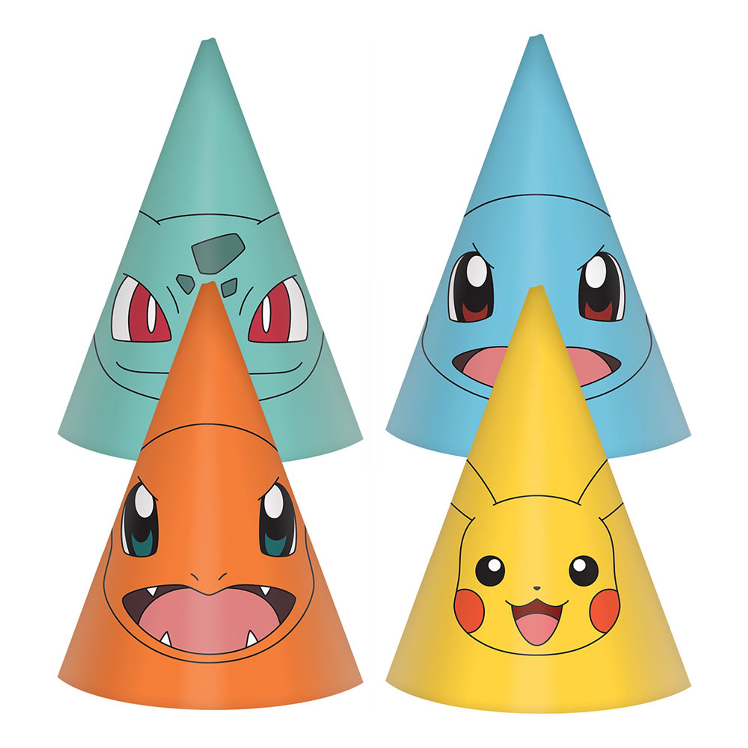 Partyhattar Pokémon - 8-pack