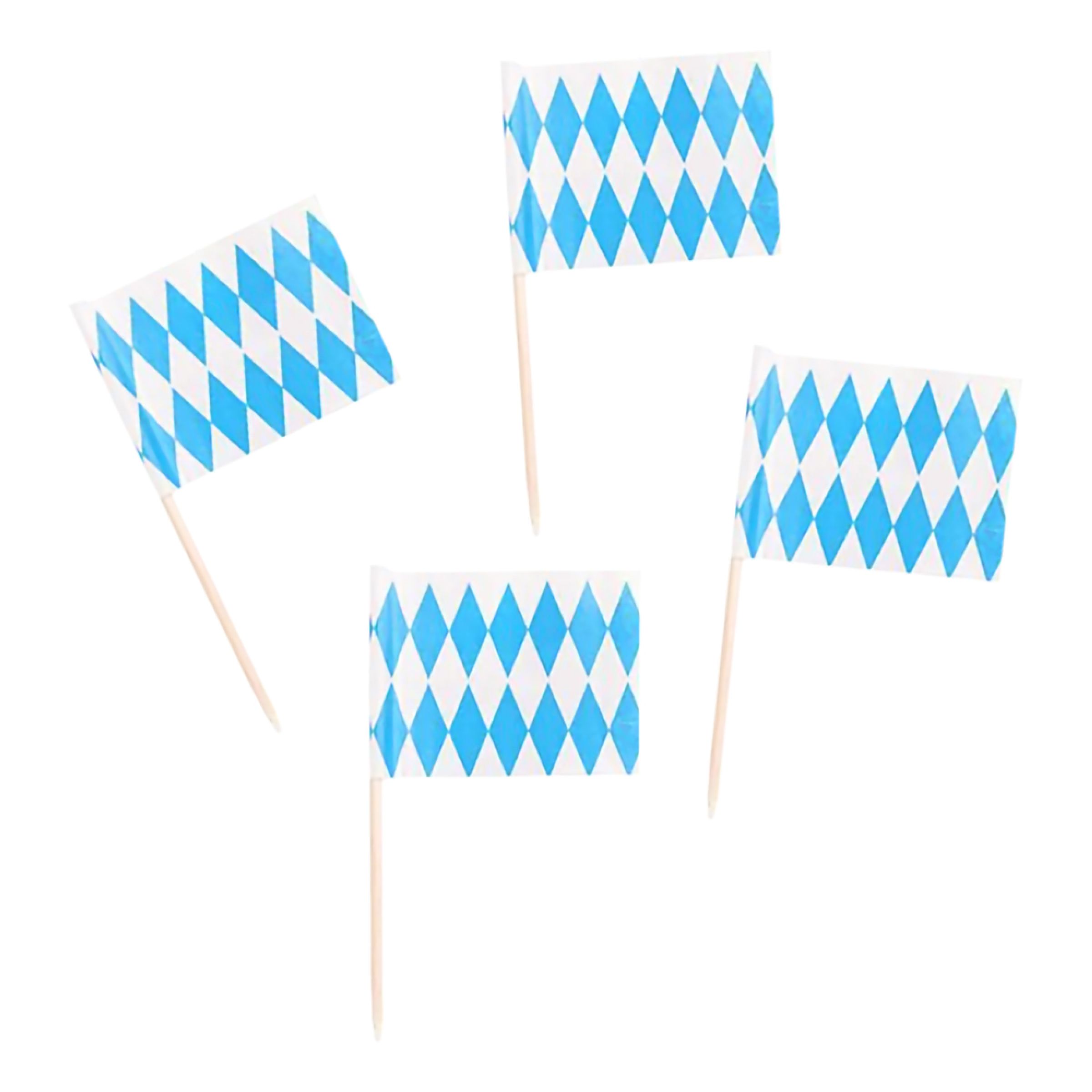 Partypicks Flaggor Bayerskt Blå - 200-pack | Hem - Bartillbehör - Drinktillbehör - Cocktailpinnar | Pryloteket